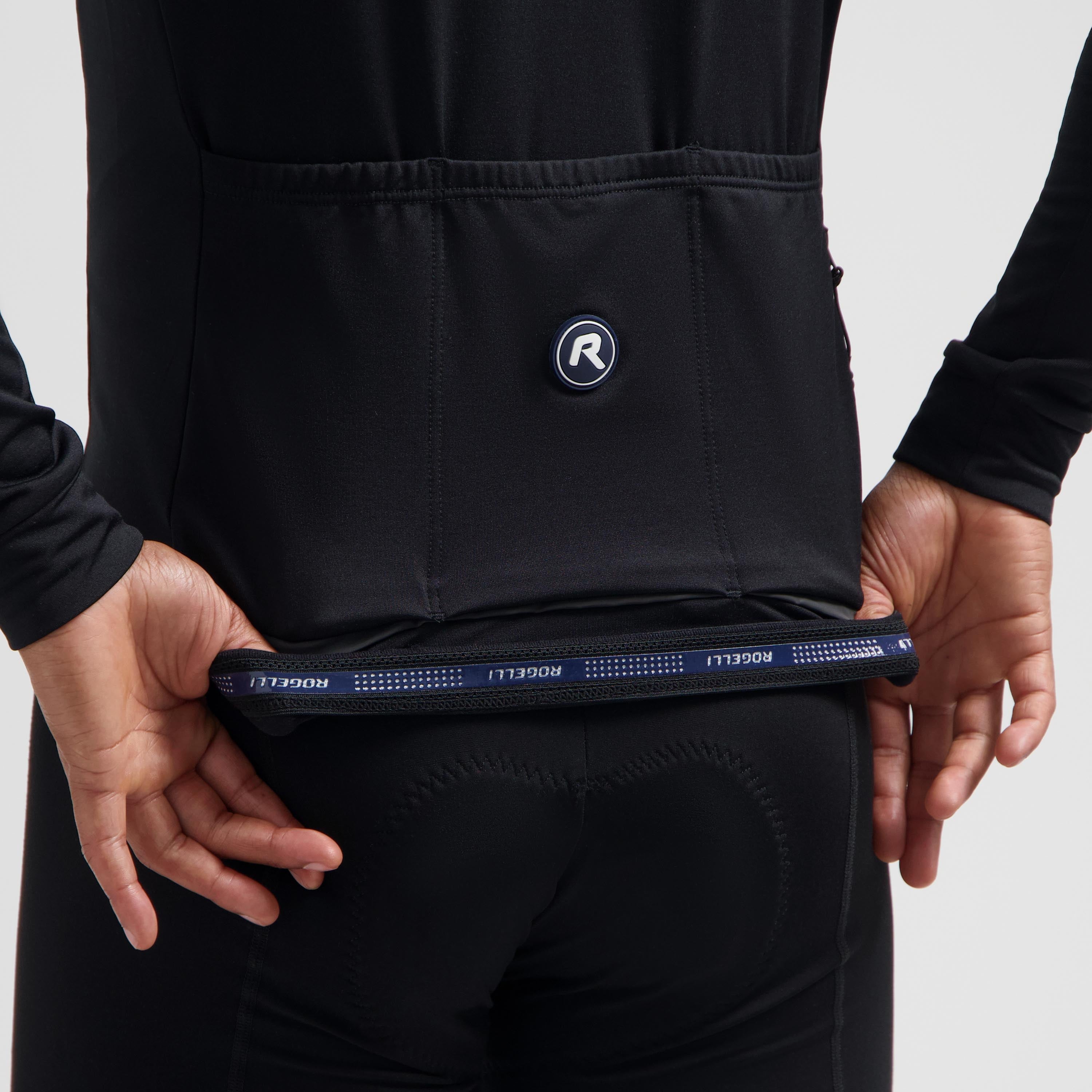 Essential II Fietsshirt Lange Mouw Heren - Zwart