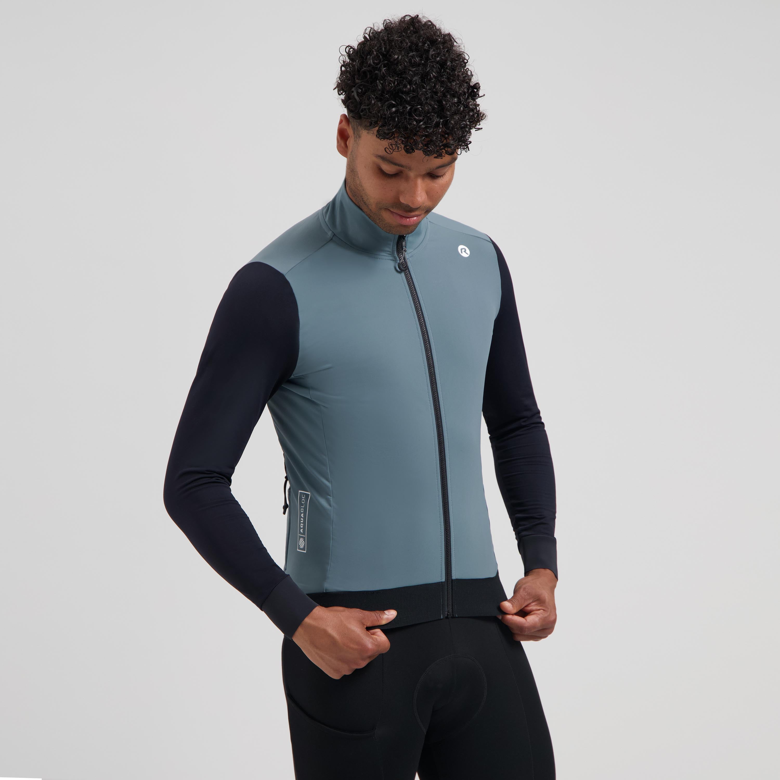 Distance II Fietsshirt Lange Mouw Heren - Blauw/Zwart