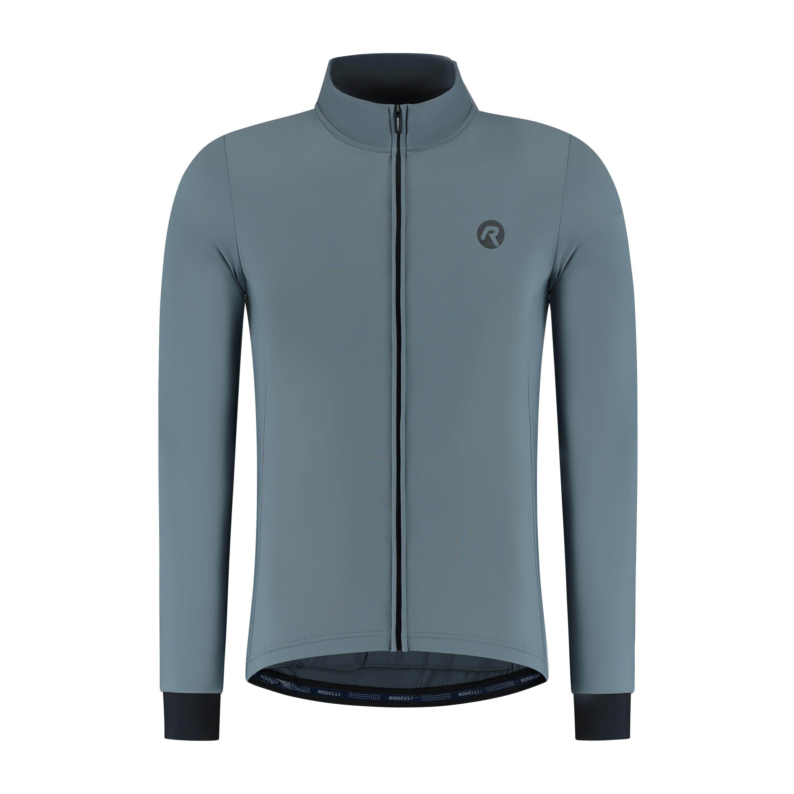 Signature Fietsshirt Lange Mouw Heren - Ardesia