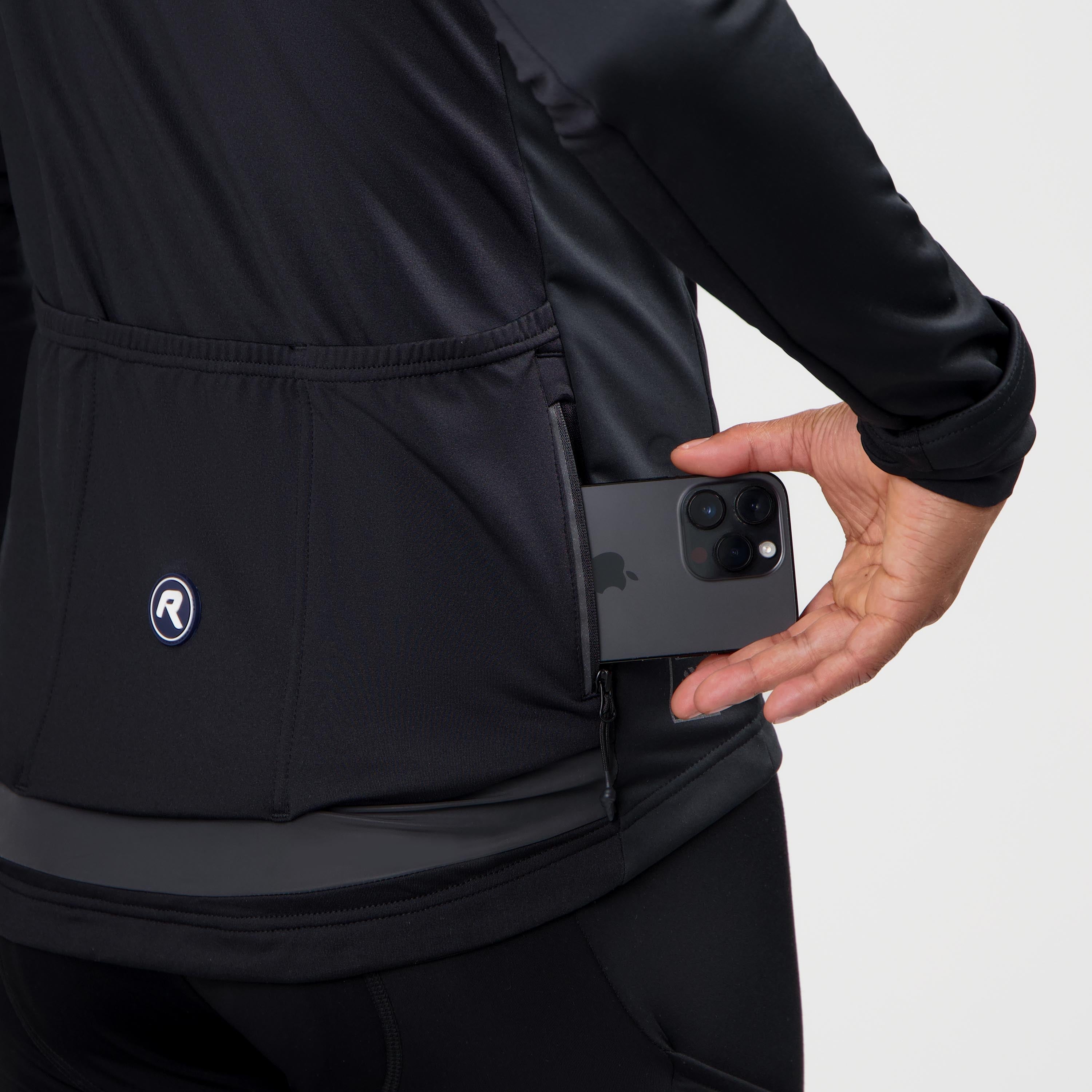 Essential II Winter Fahrradjacke Männer - schwarz