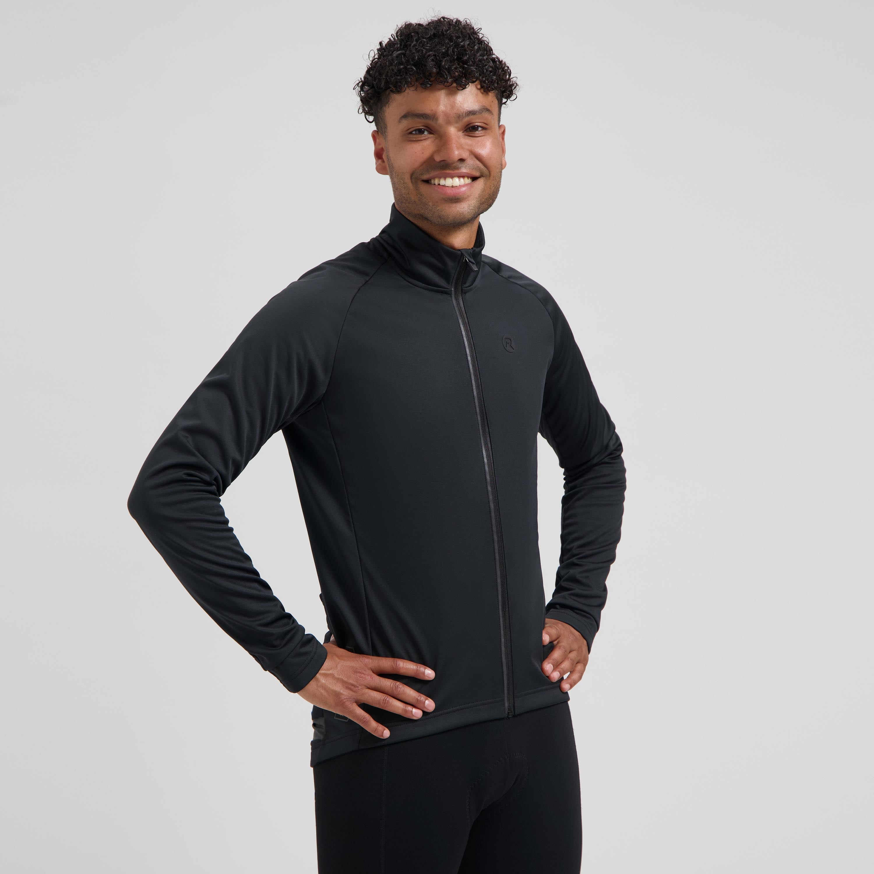 Essential II Winter Fahrradjacke Männer - schwarz