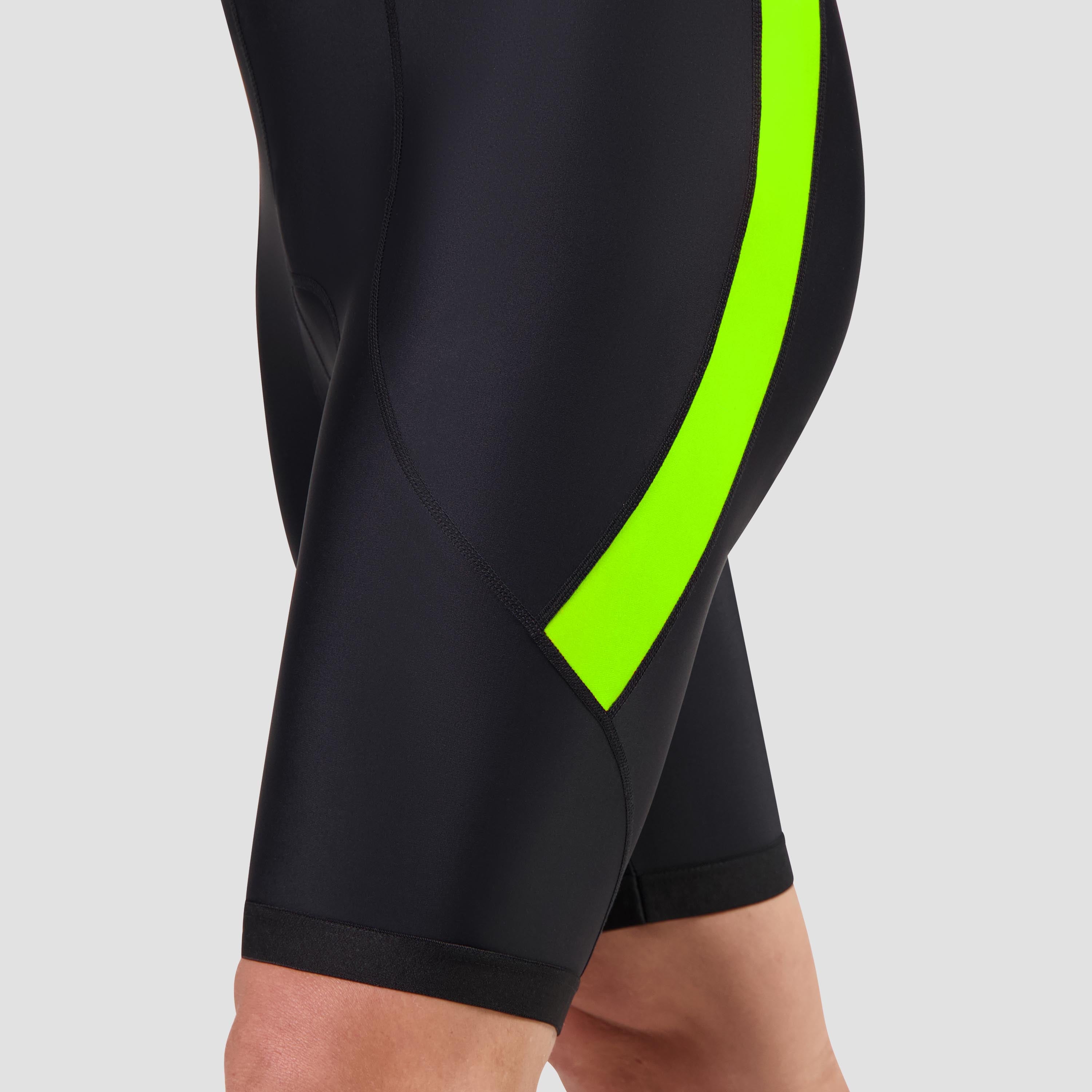 Core Fahrradhosen Herren - Schwarz/Neongelb
