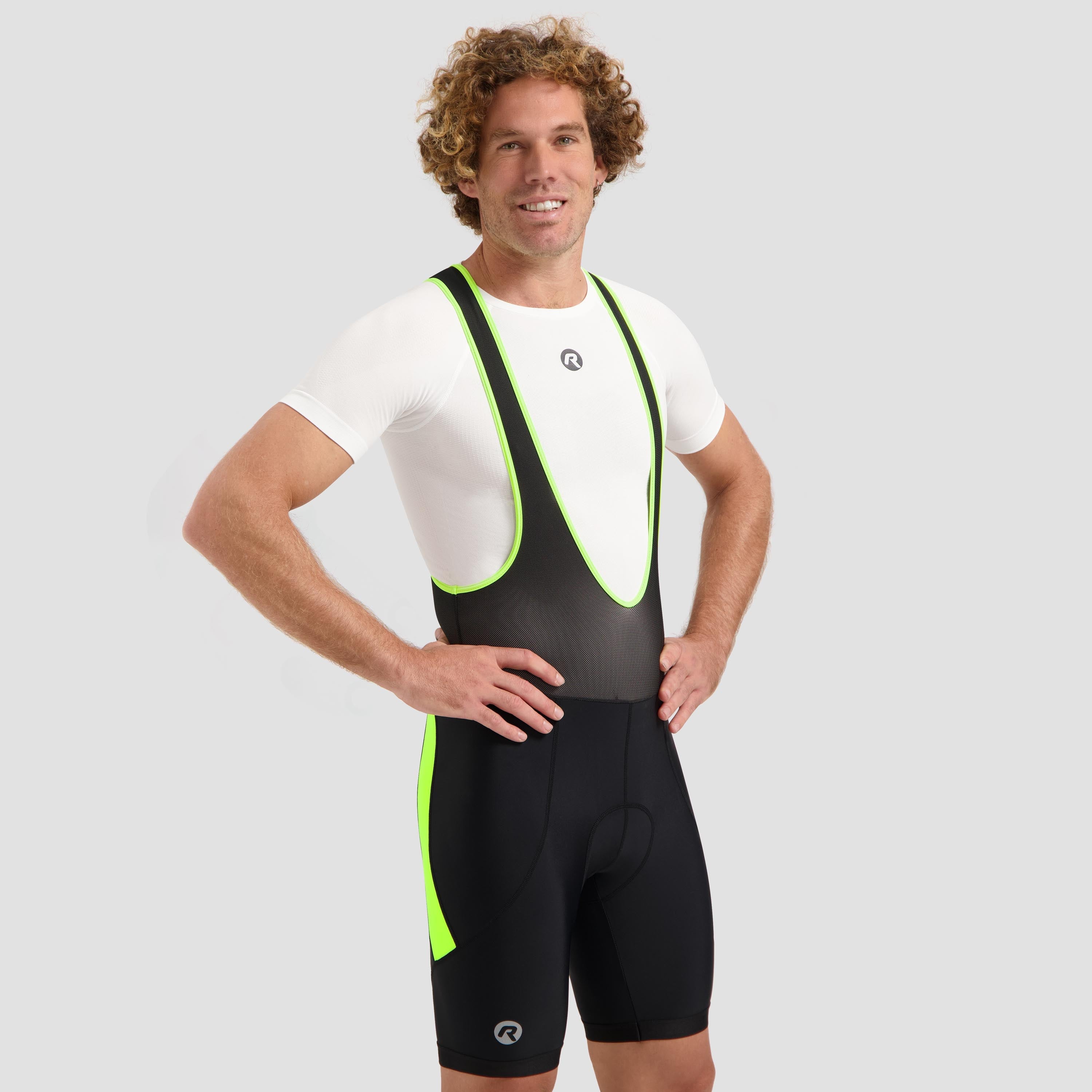 Core Fahrradhosen Herren - Schwarz/Neongelb