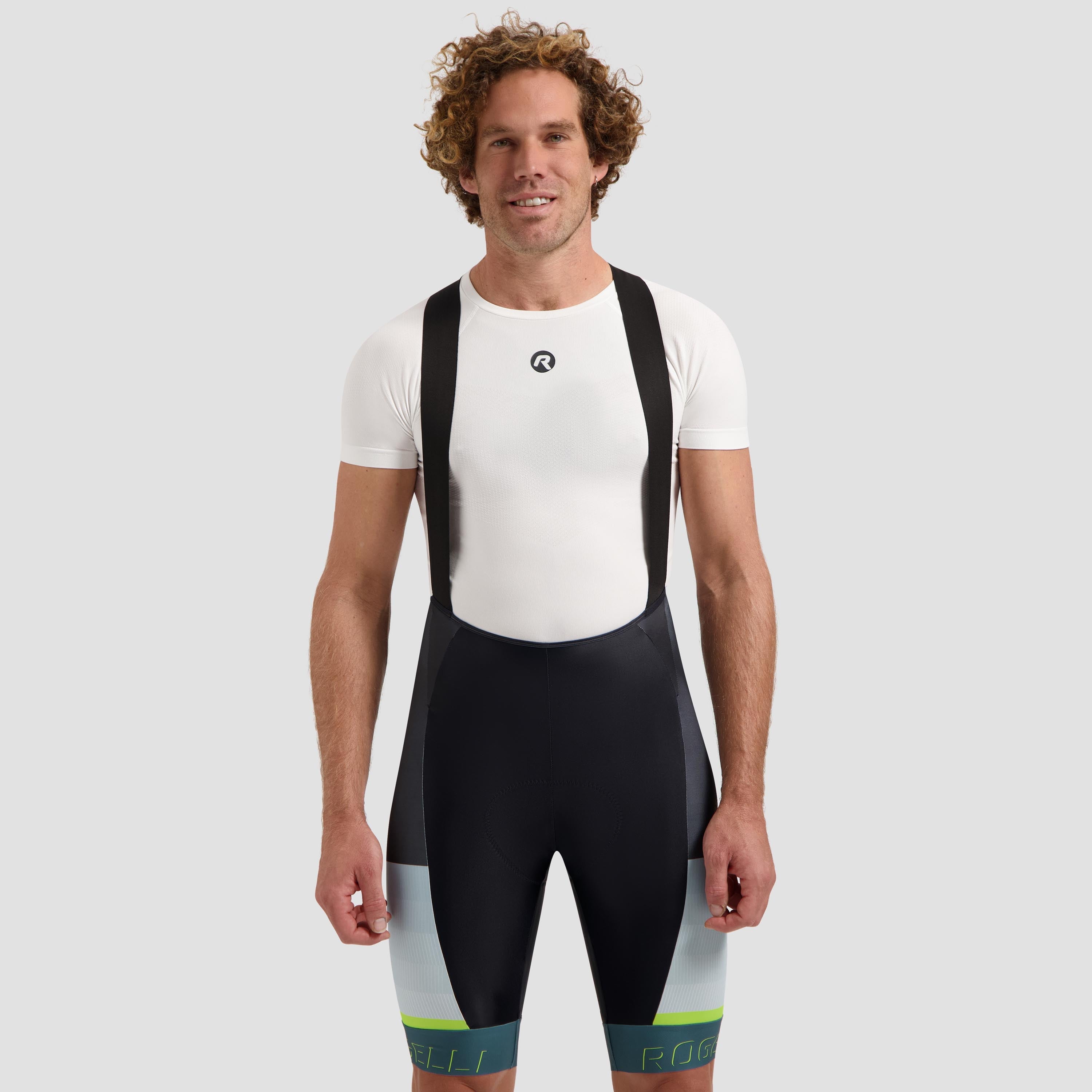 Held II Fahrradhosen Männer - Schwarz/Blau/Limette