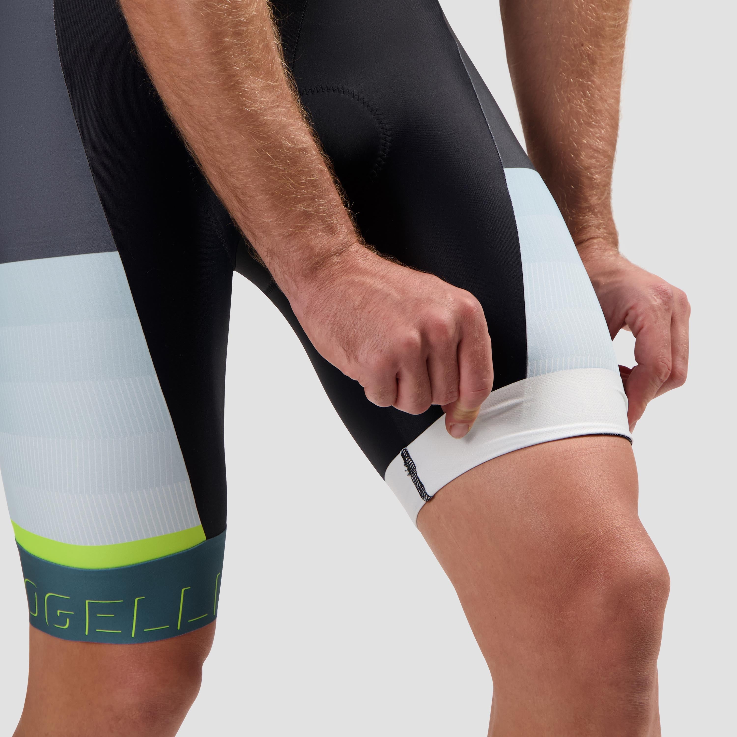 Held II Fahrradhosen Männer - Schwarz/Blau/Limette