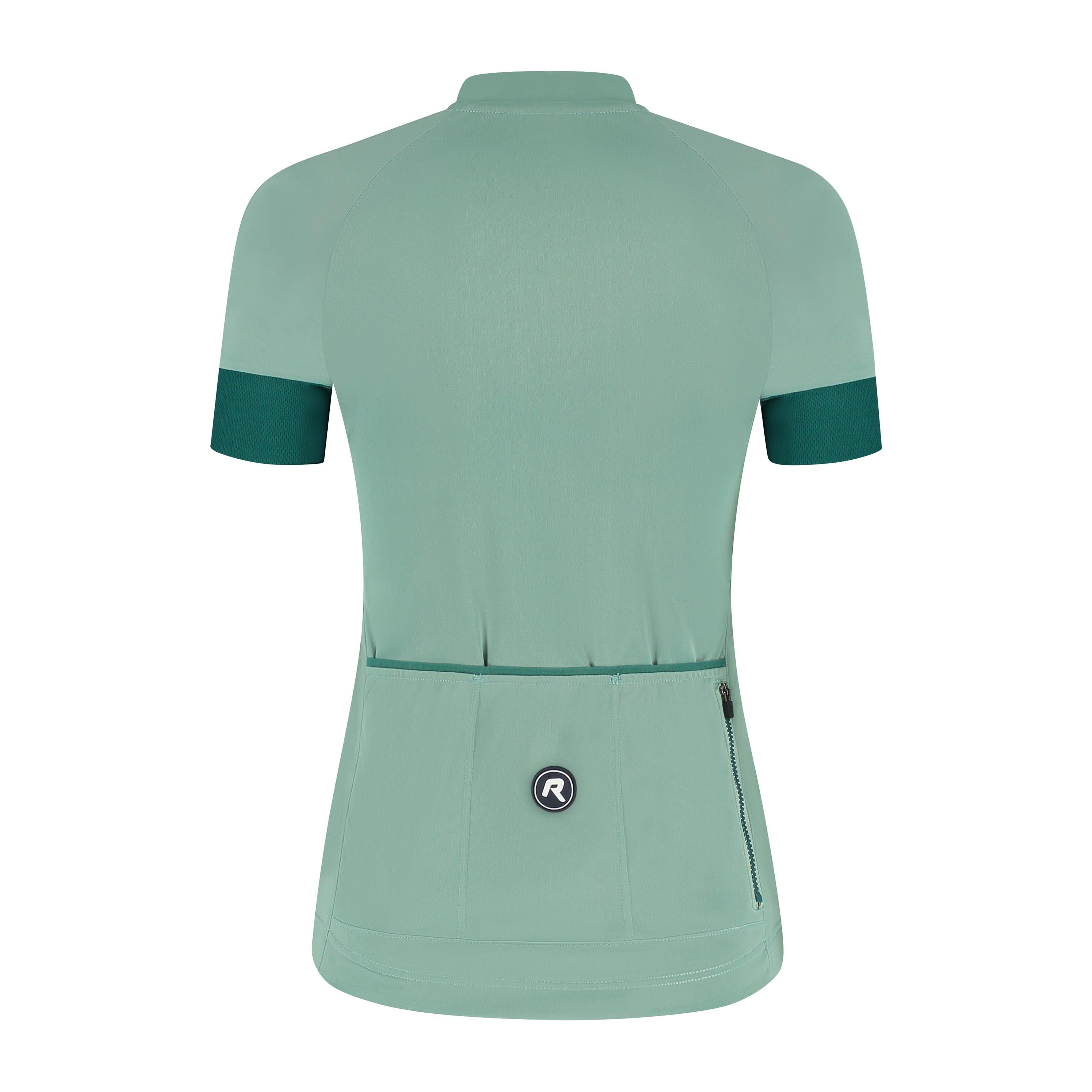 Modesta Fietsshirt Dames - Mintgroen/Diepgroen