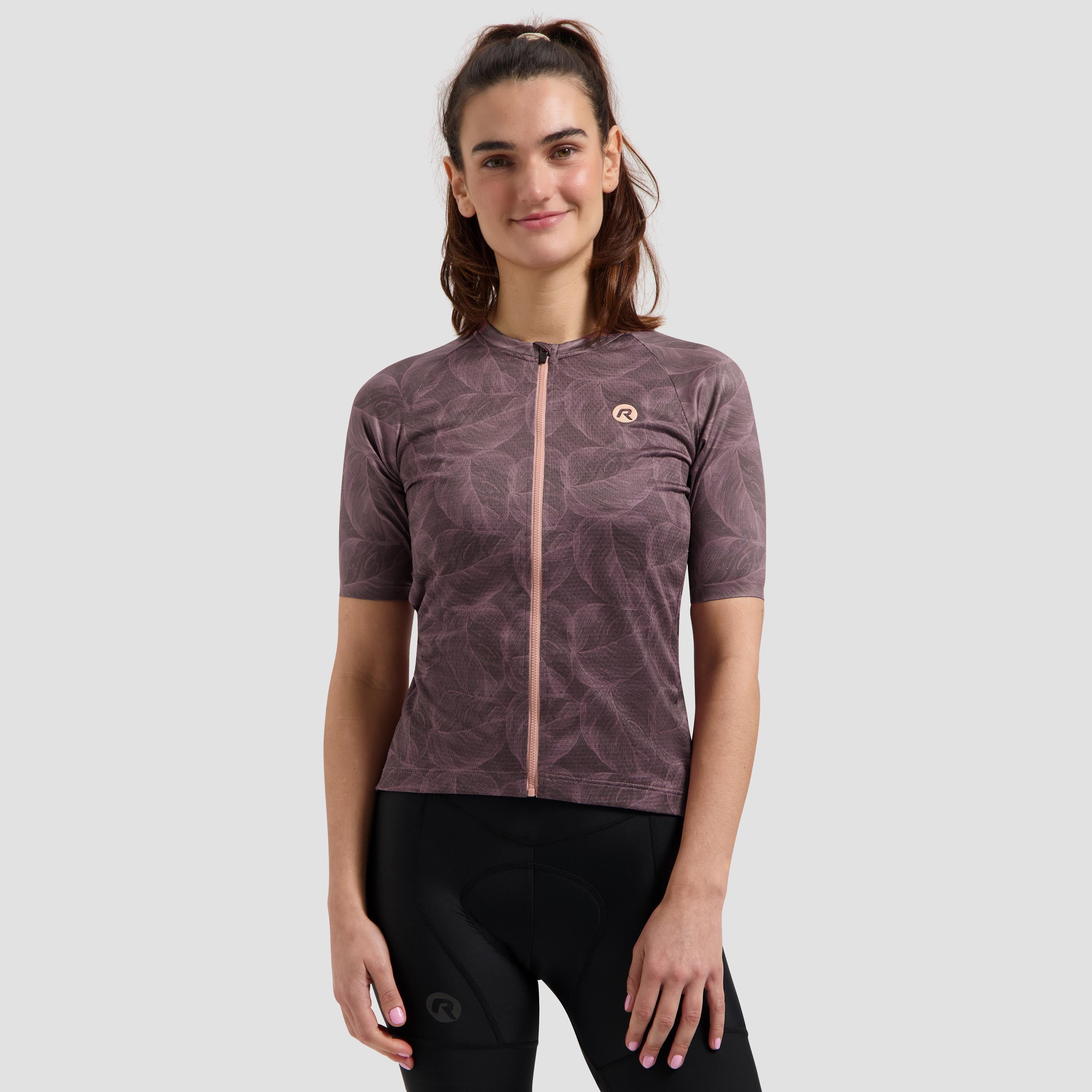Essential Graphic II Fietsshirt Dames - Bordeaux/Koraal