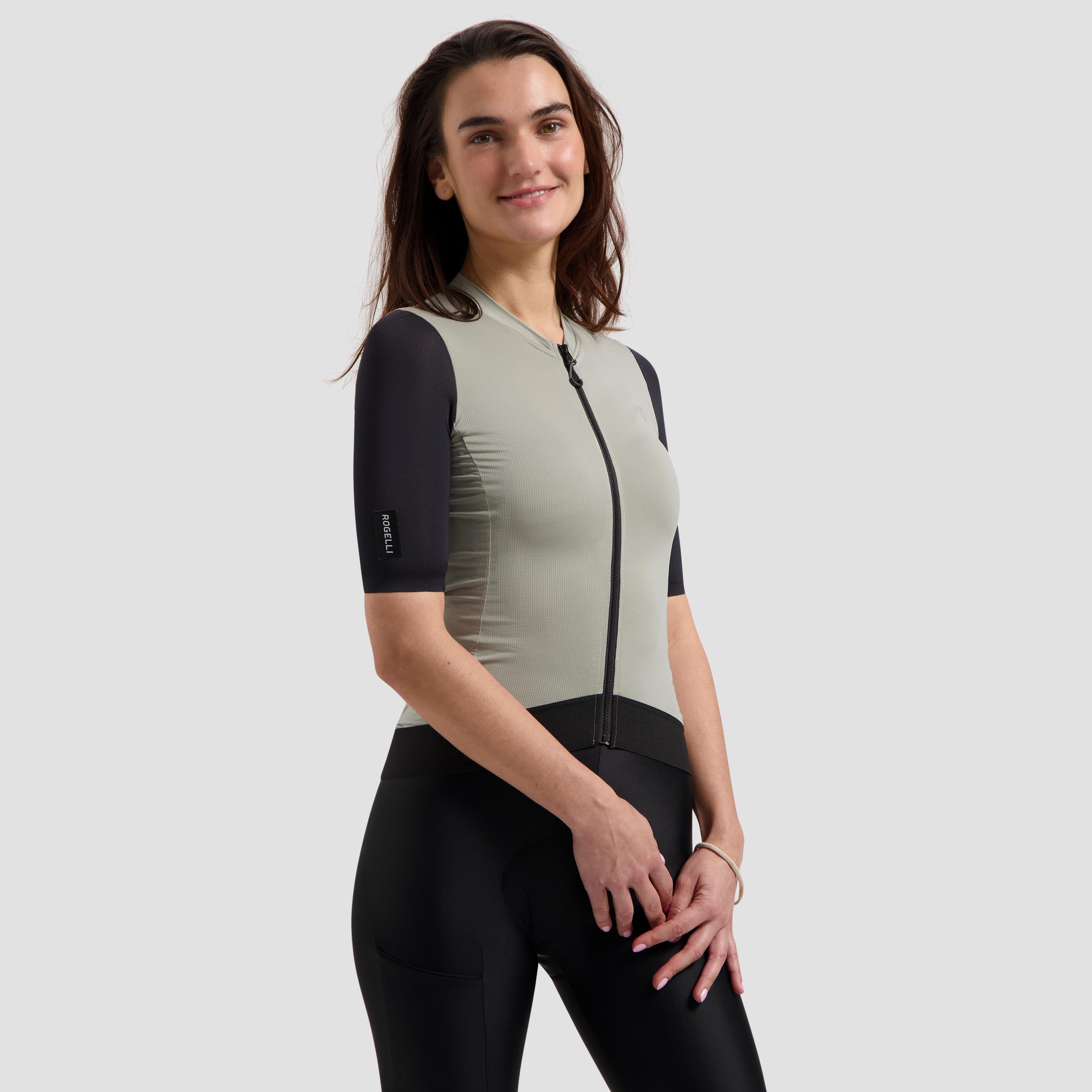 Distance II Fietsshirt Dames - Taupe/Zwart