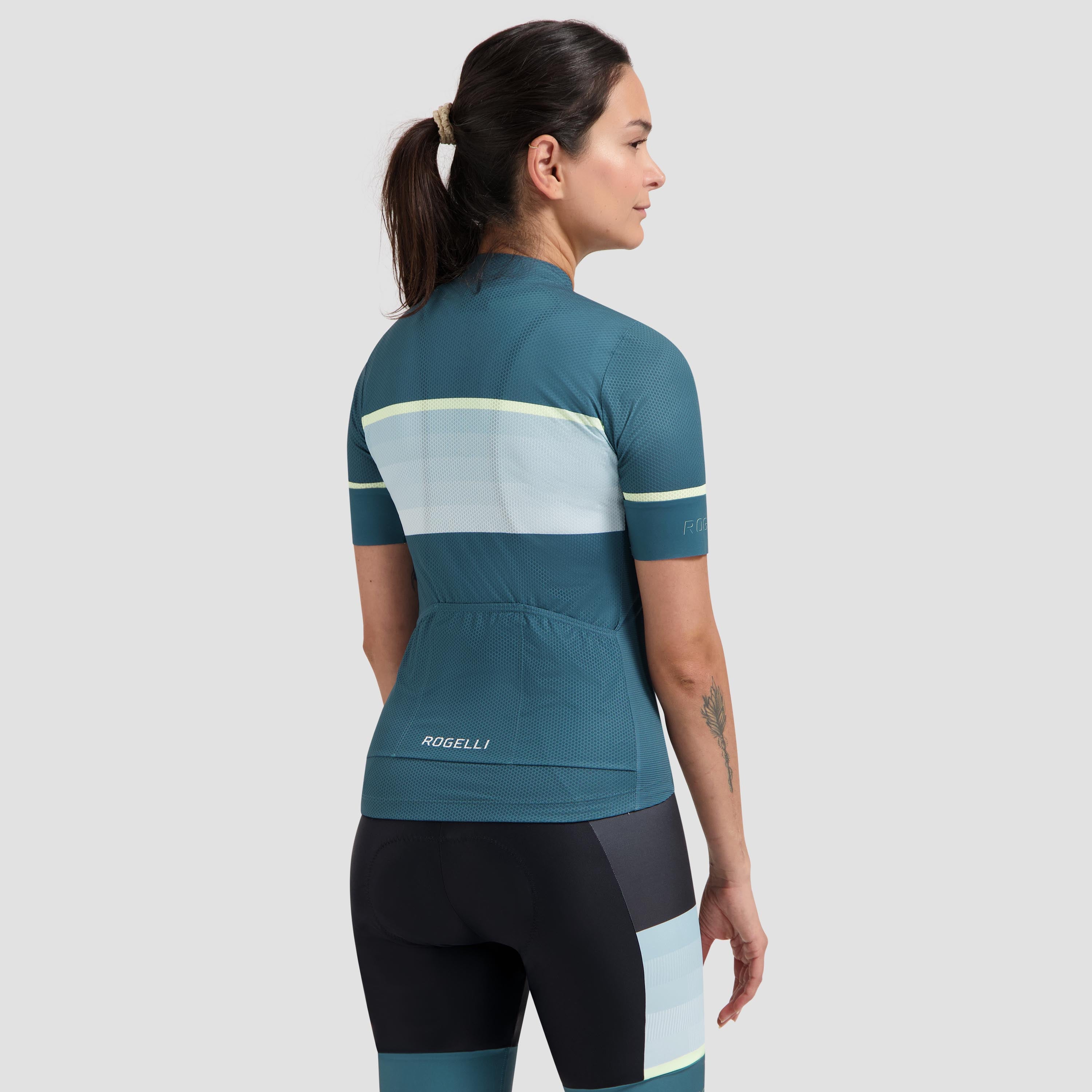 Impress II Fietsshirt Dames - Blauw/Geel