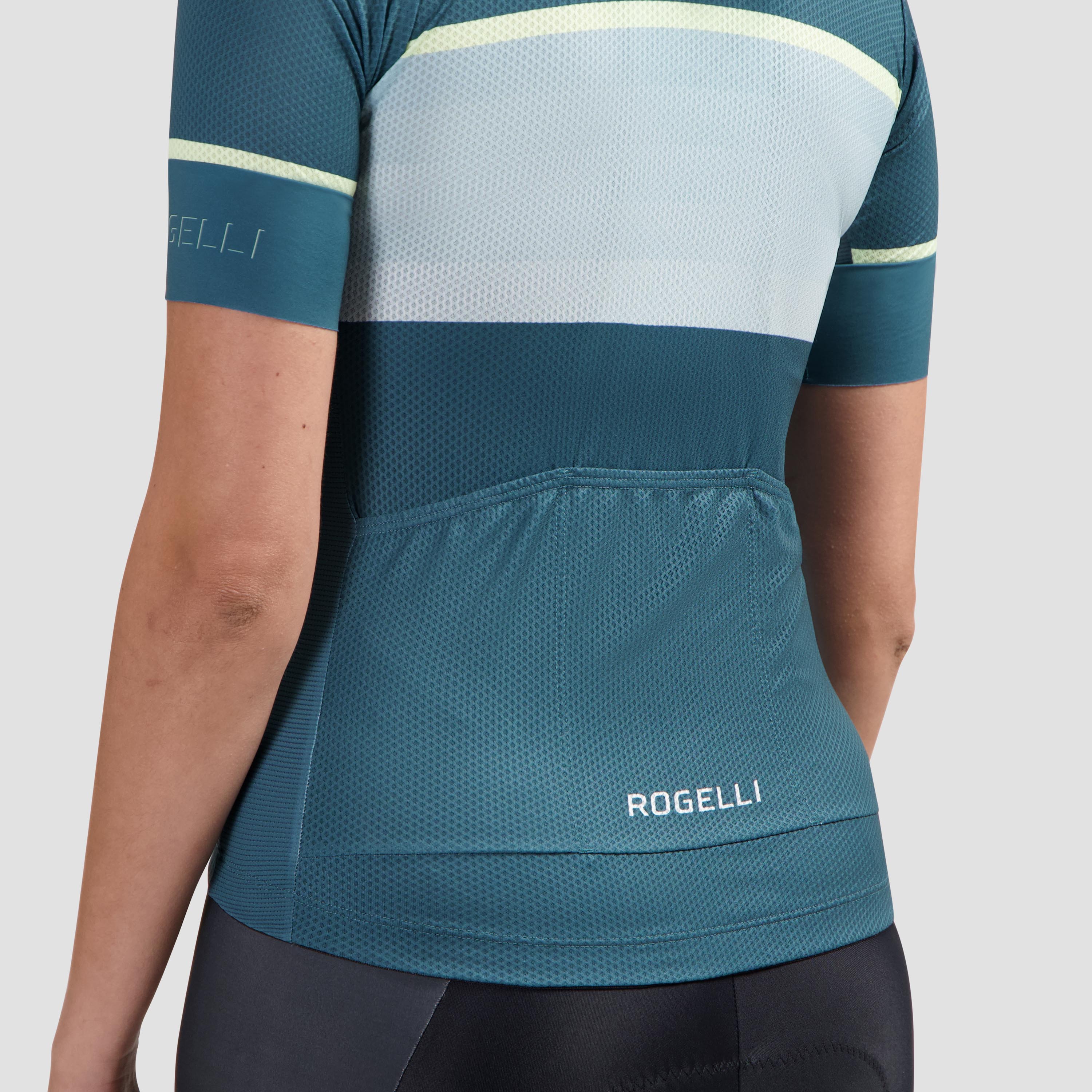 Impress II Fietsshirt Dames - Blauw/Geel