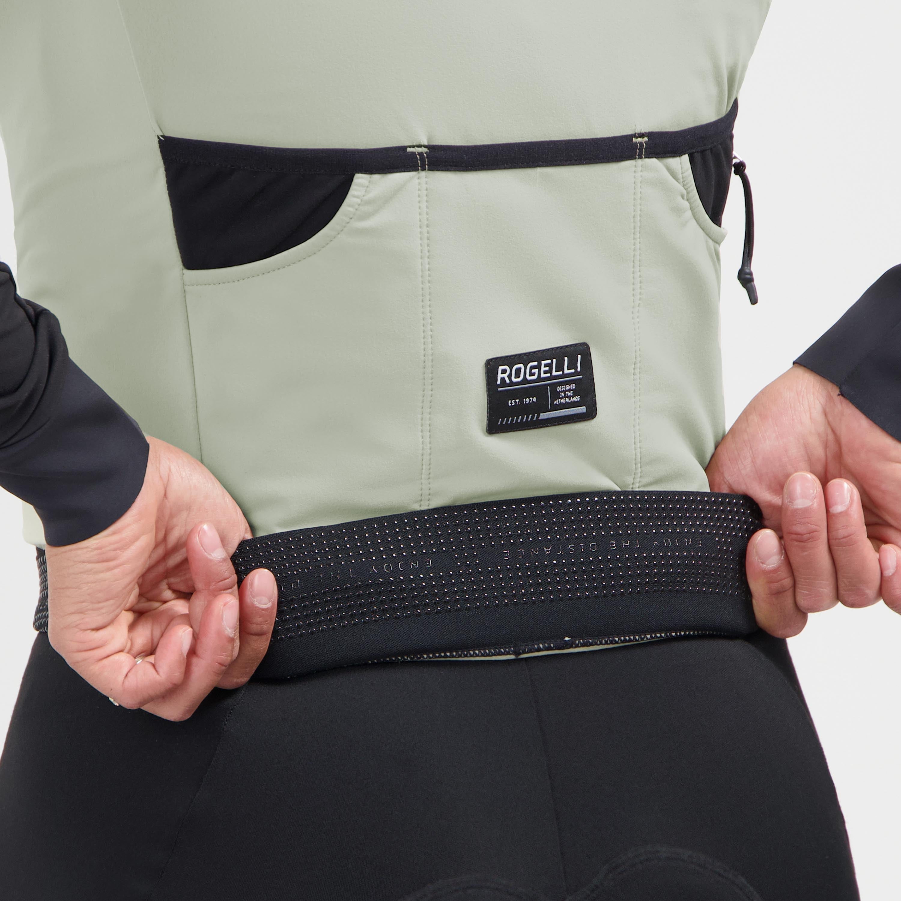 Distance II Fietsshirt Lange Mouw Dames - Taupe/Zwart