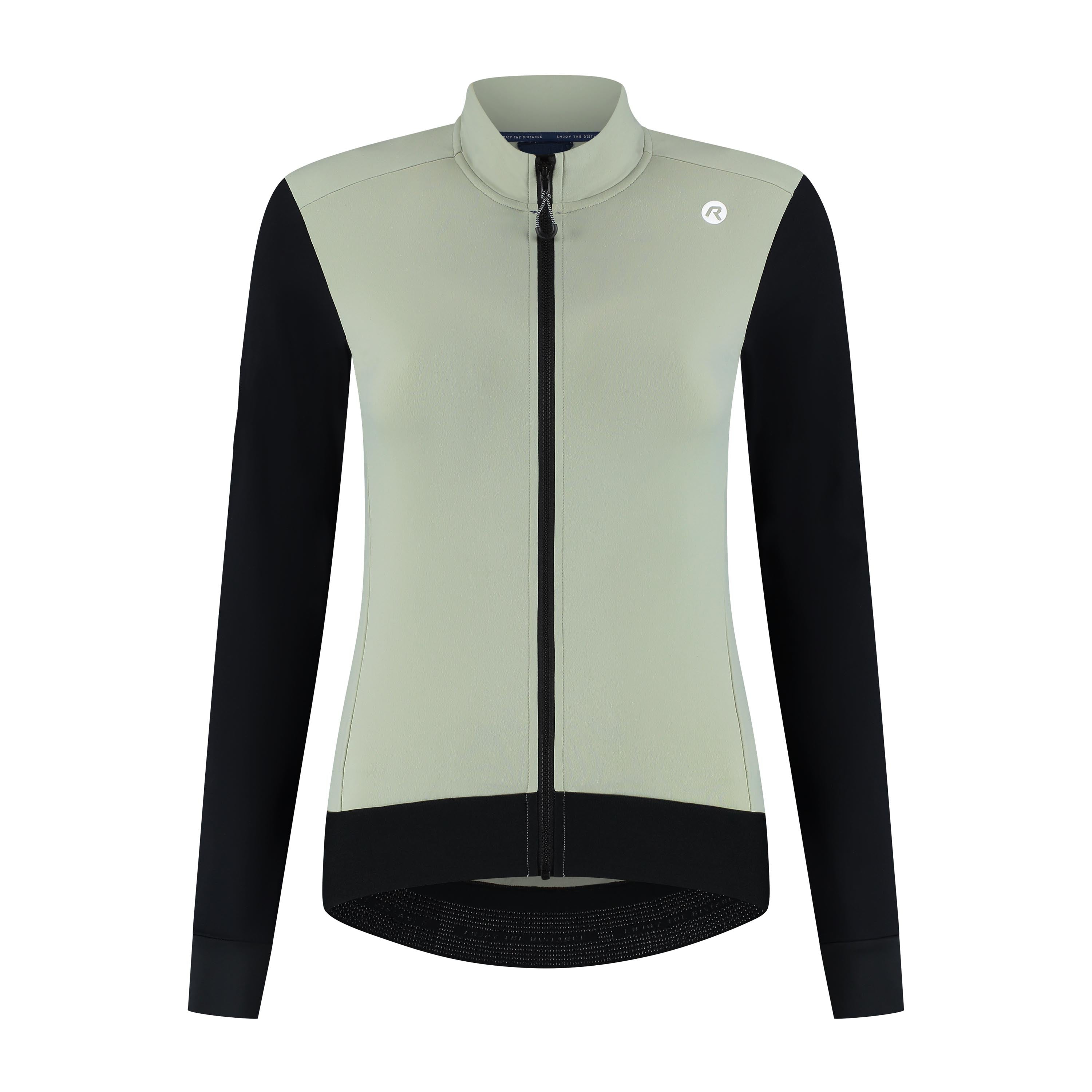 Distance II Fietsshirt Lange Mouw Dames - Taupe/Zwart