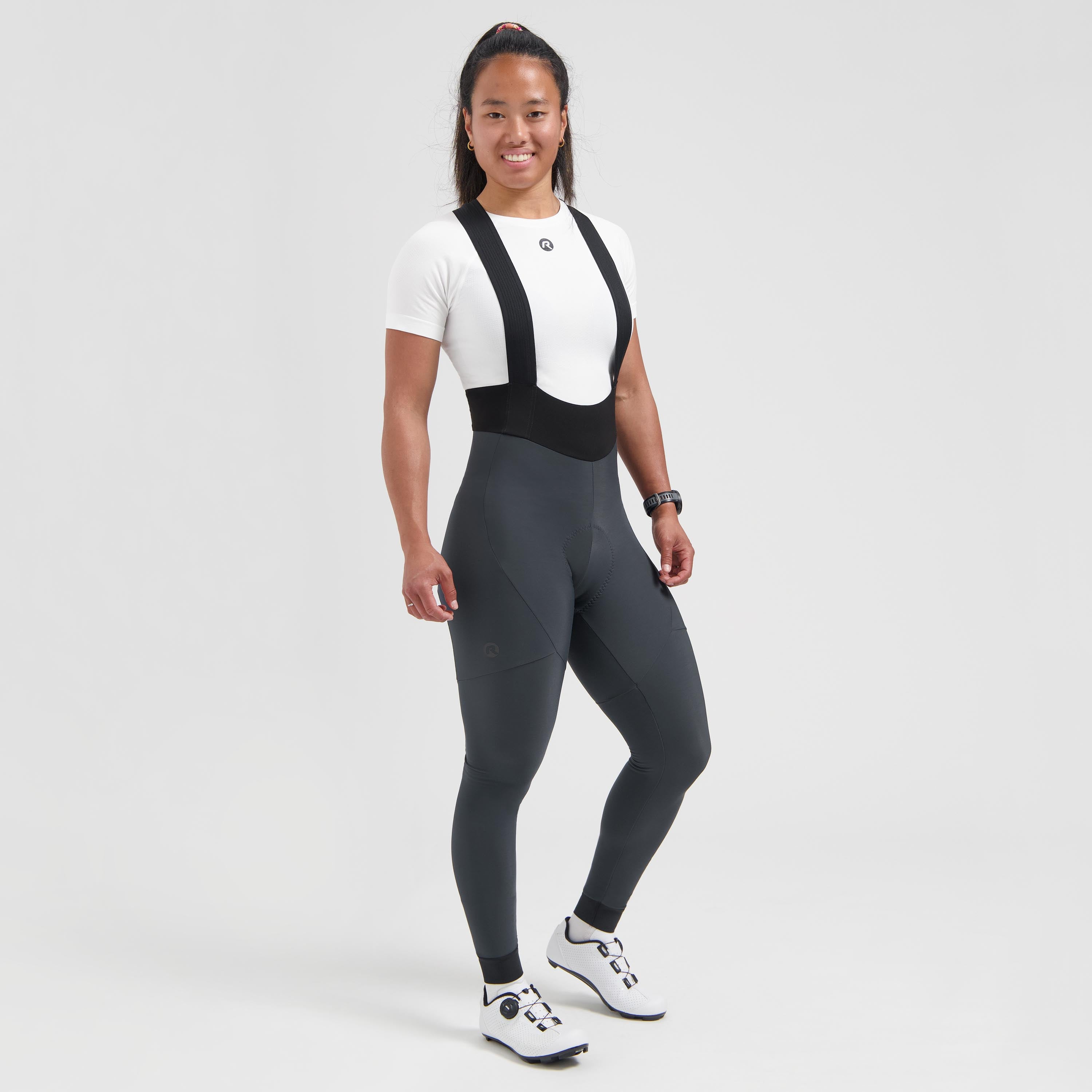 Signature Lang Fahrradhosen Damen - grau