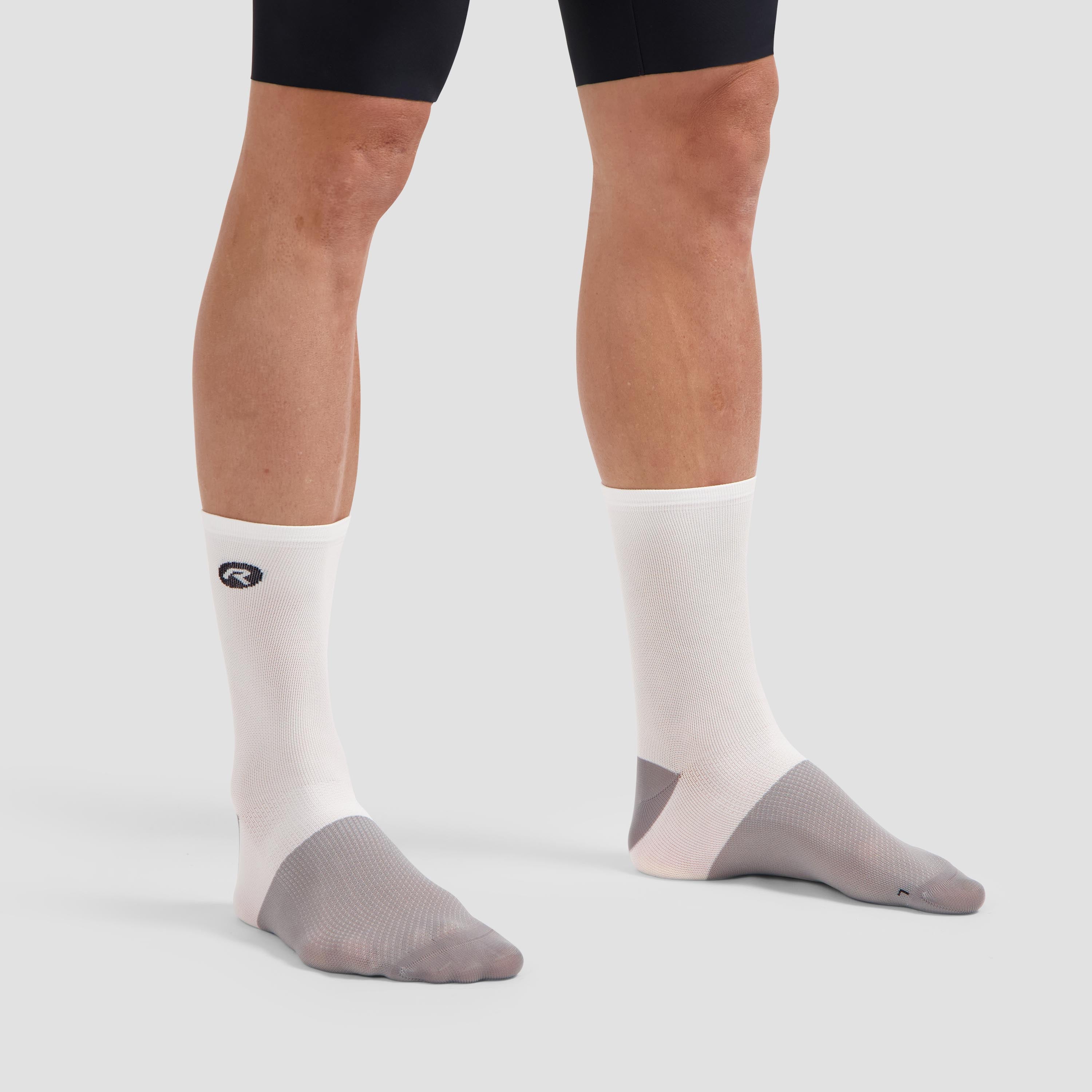 Distance bicycle socks - White