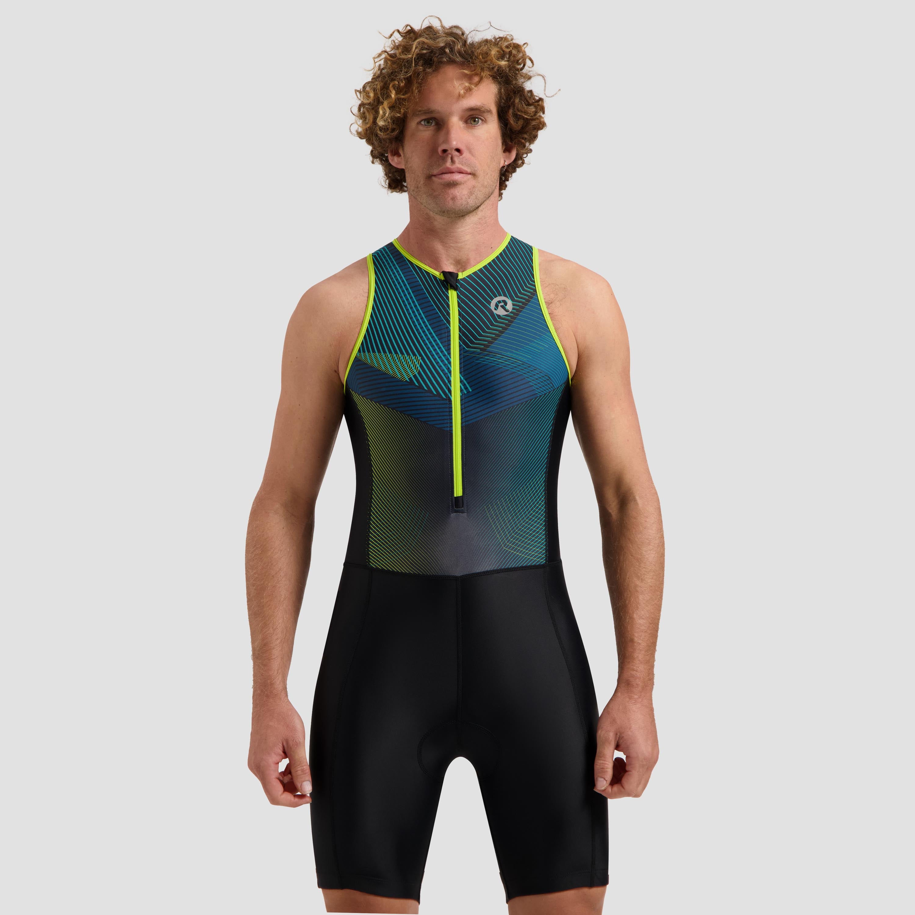 Florida Grafischer Triathlonanzug ohne Ärmel