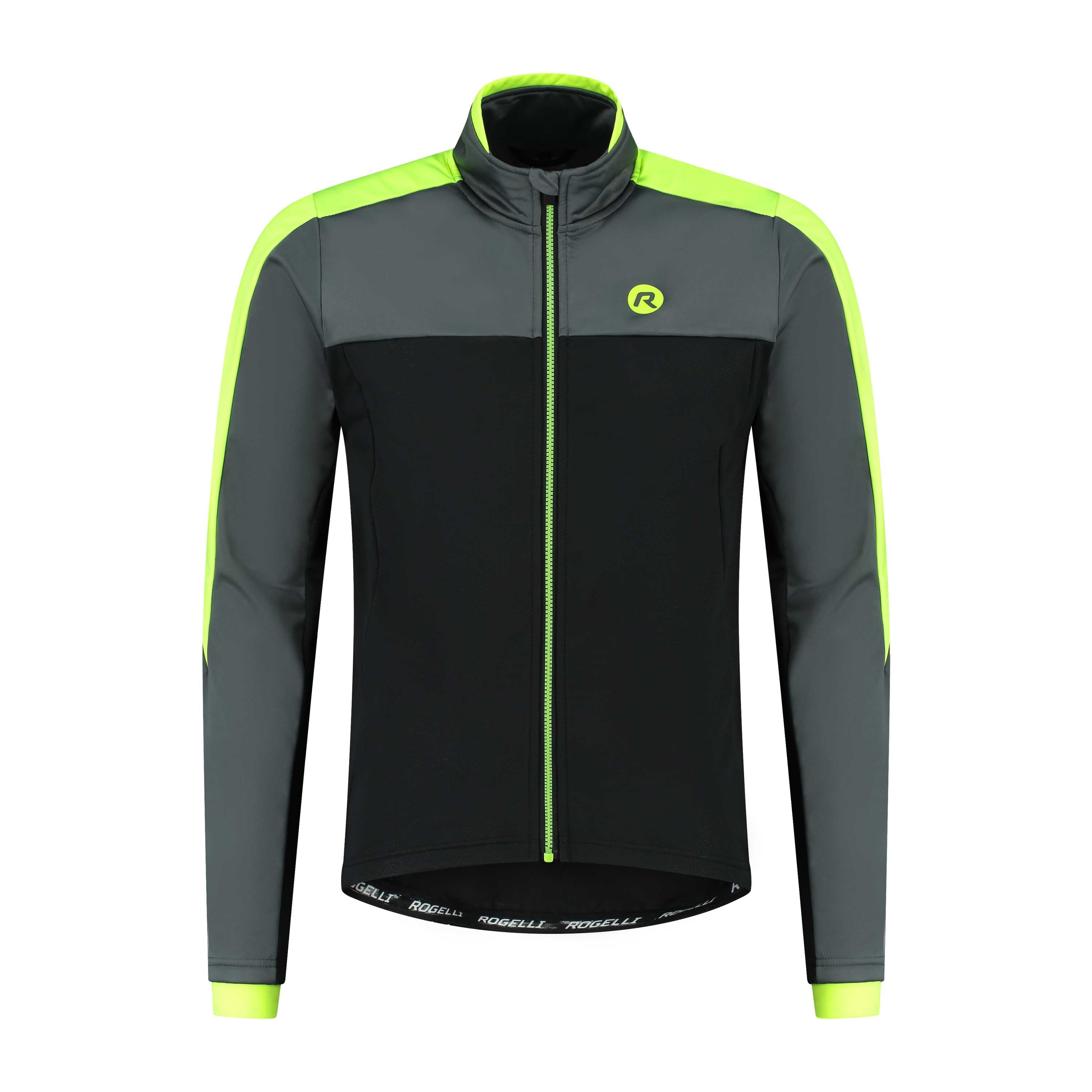 Einfrieren Winter fietsjack Männer - Schwarz/Grau/Neongelb