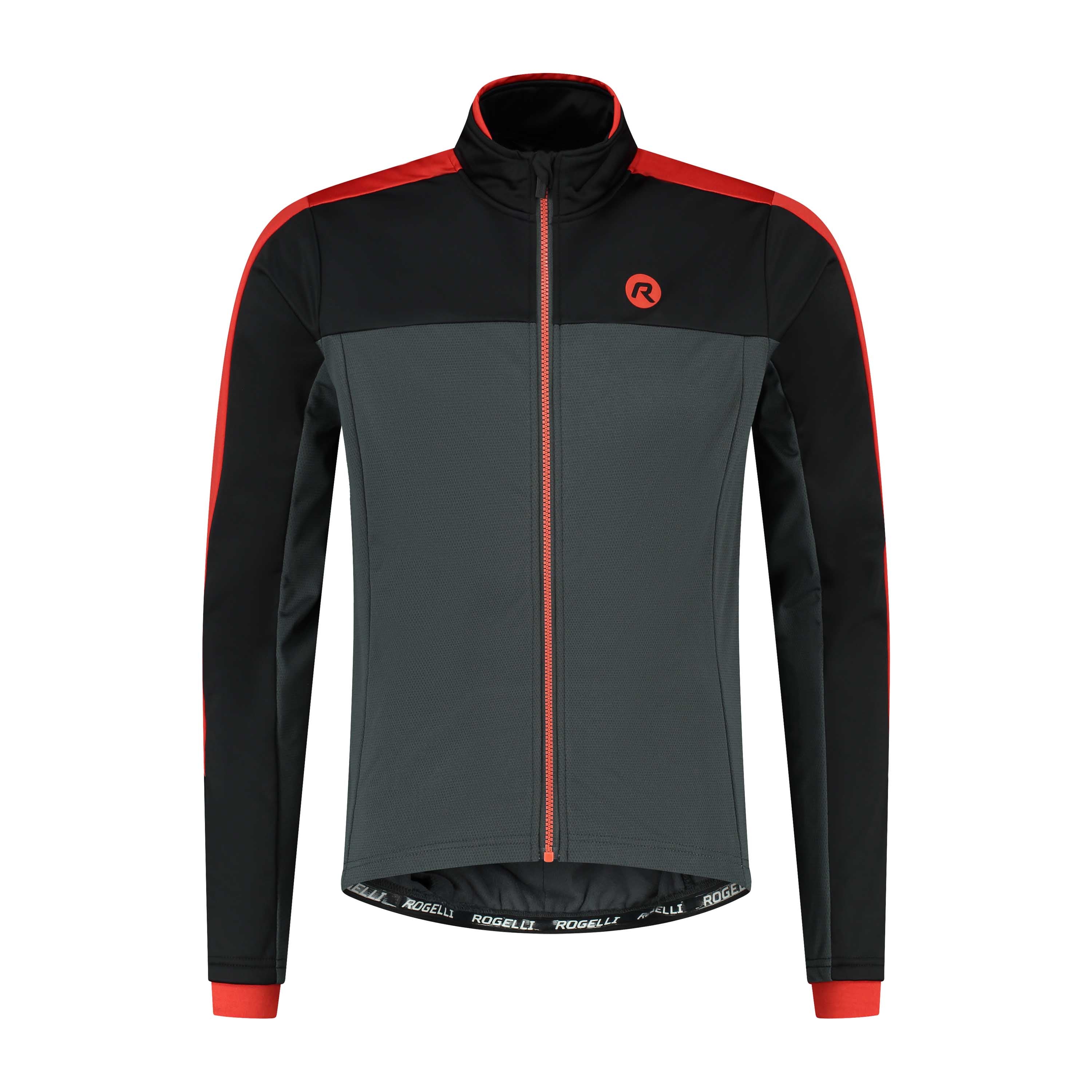 Einfrieren Winter fietsjack Männer - Grau/Schwarz/Rot