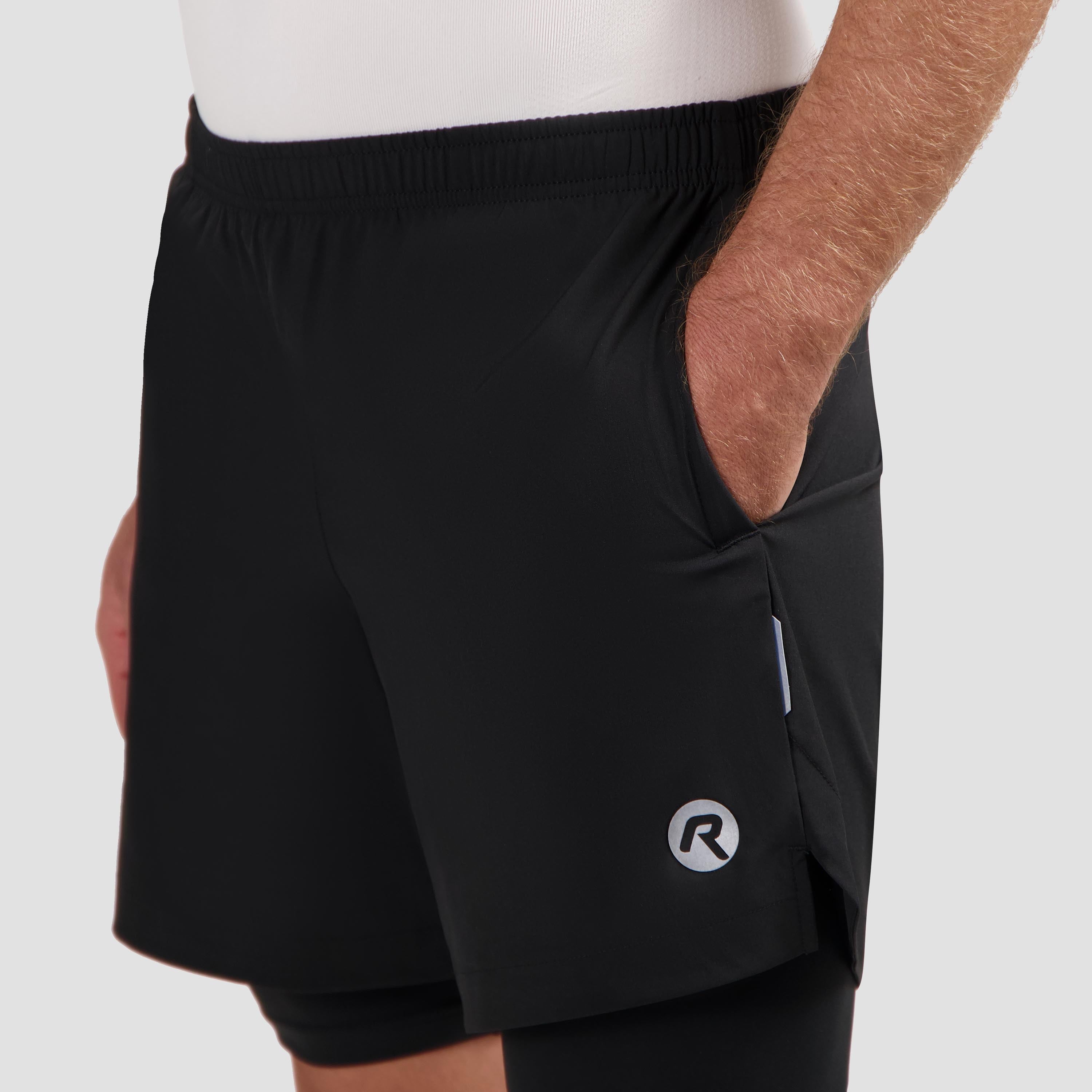 Essential 2-in-1 Hardloopshort Heren - Zwart