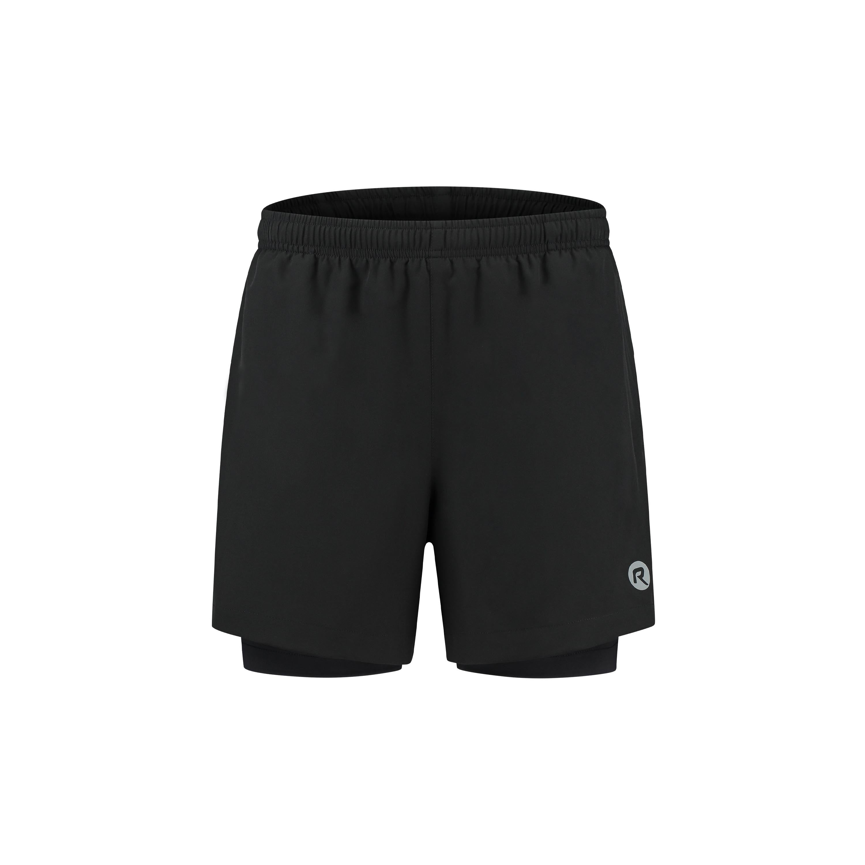 Essential 2-in-1 Hardloopshort Heren - Zwart