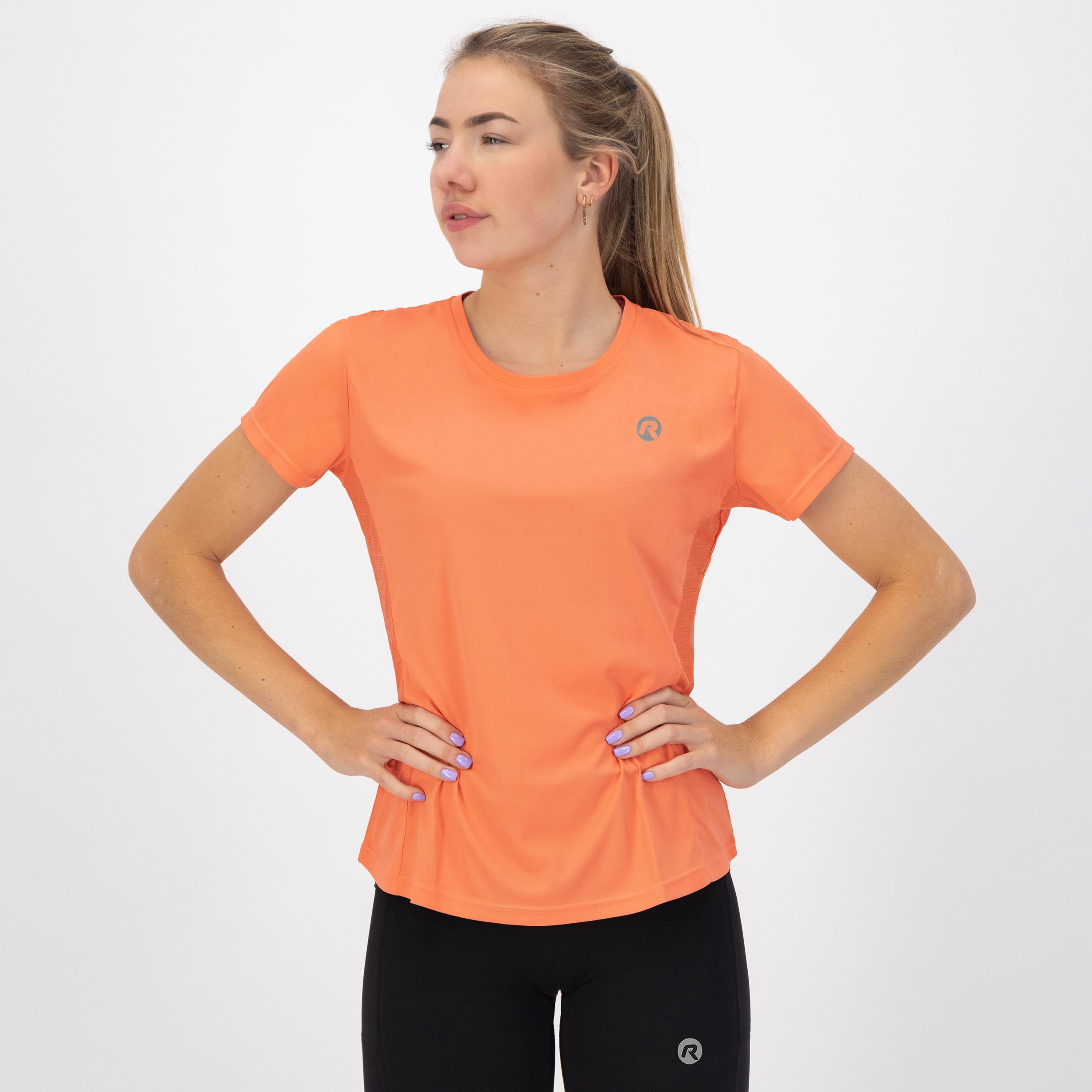 Core Hardloopshirt Dames - Koraal