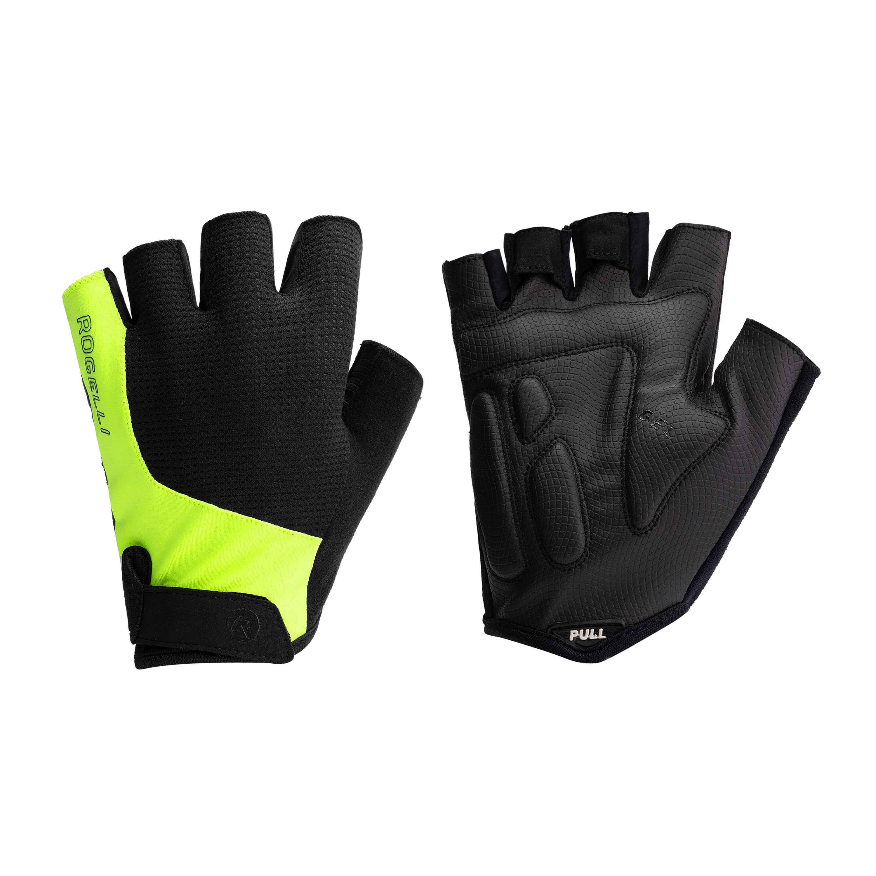 Essential Bicycle gloves Men - Black/neon yellow