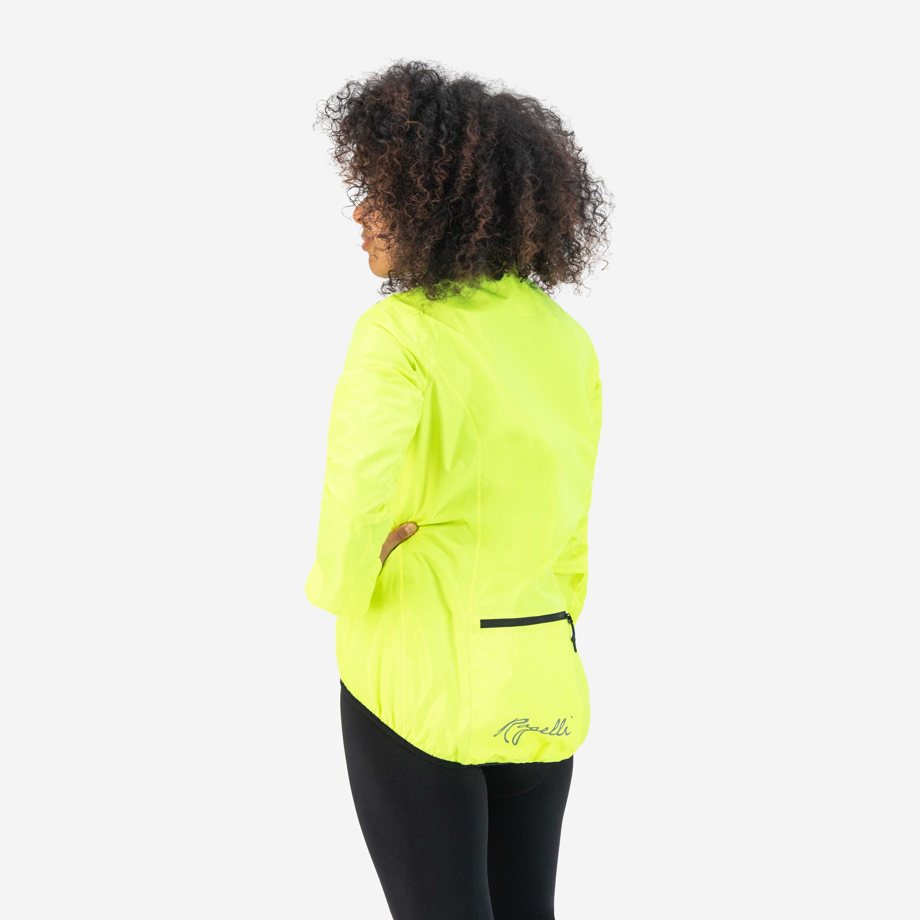 Core Regenjack Dames - Neon Geel