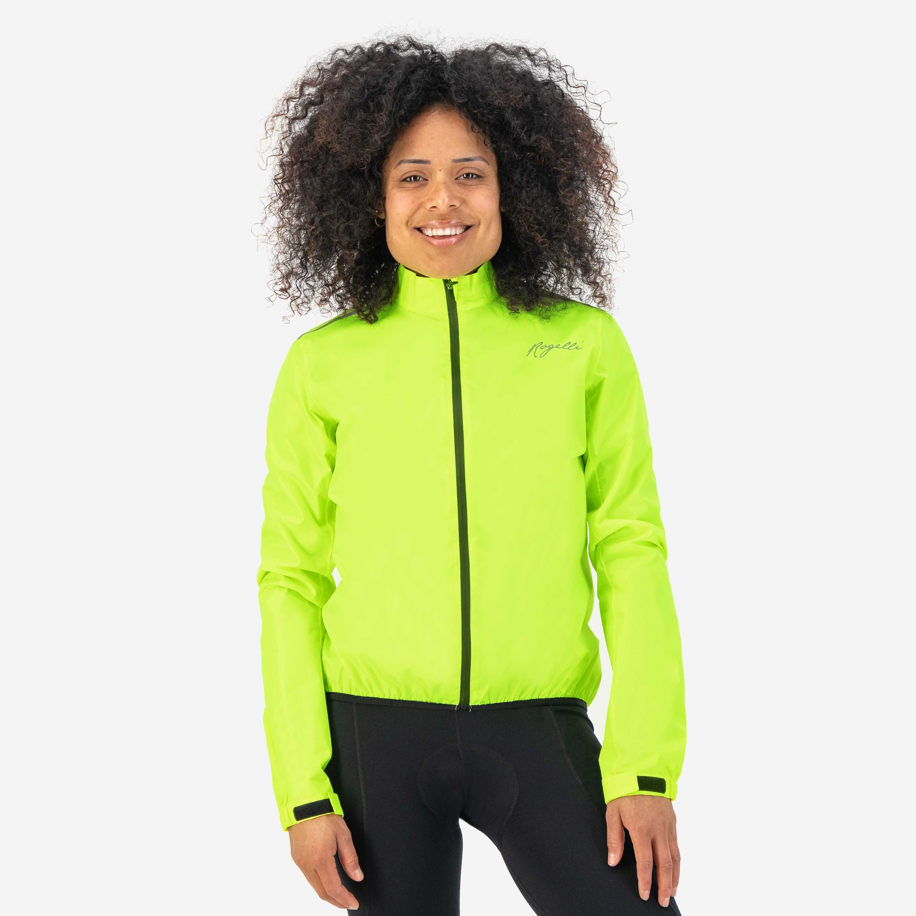 Core Regenjack Dames - Neon Geel