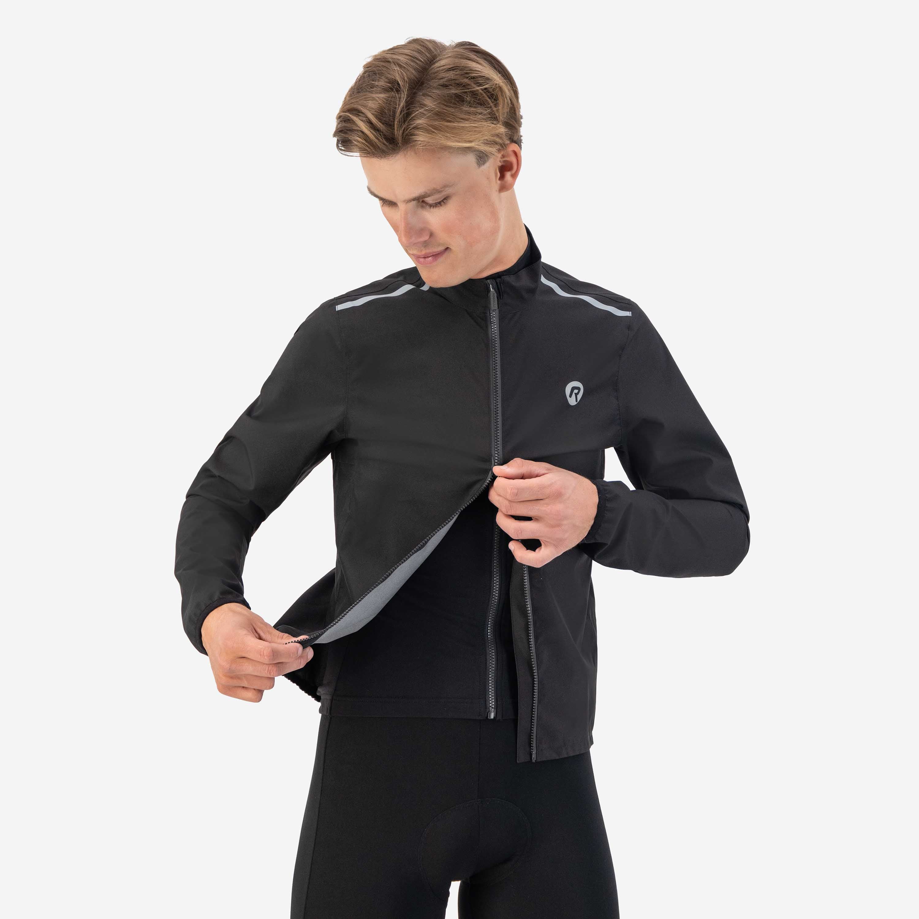 Entfernung Regenjacke Männer - schwarz