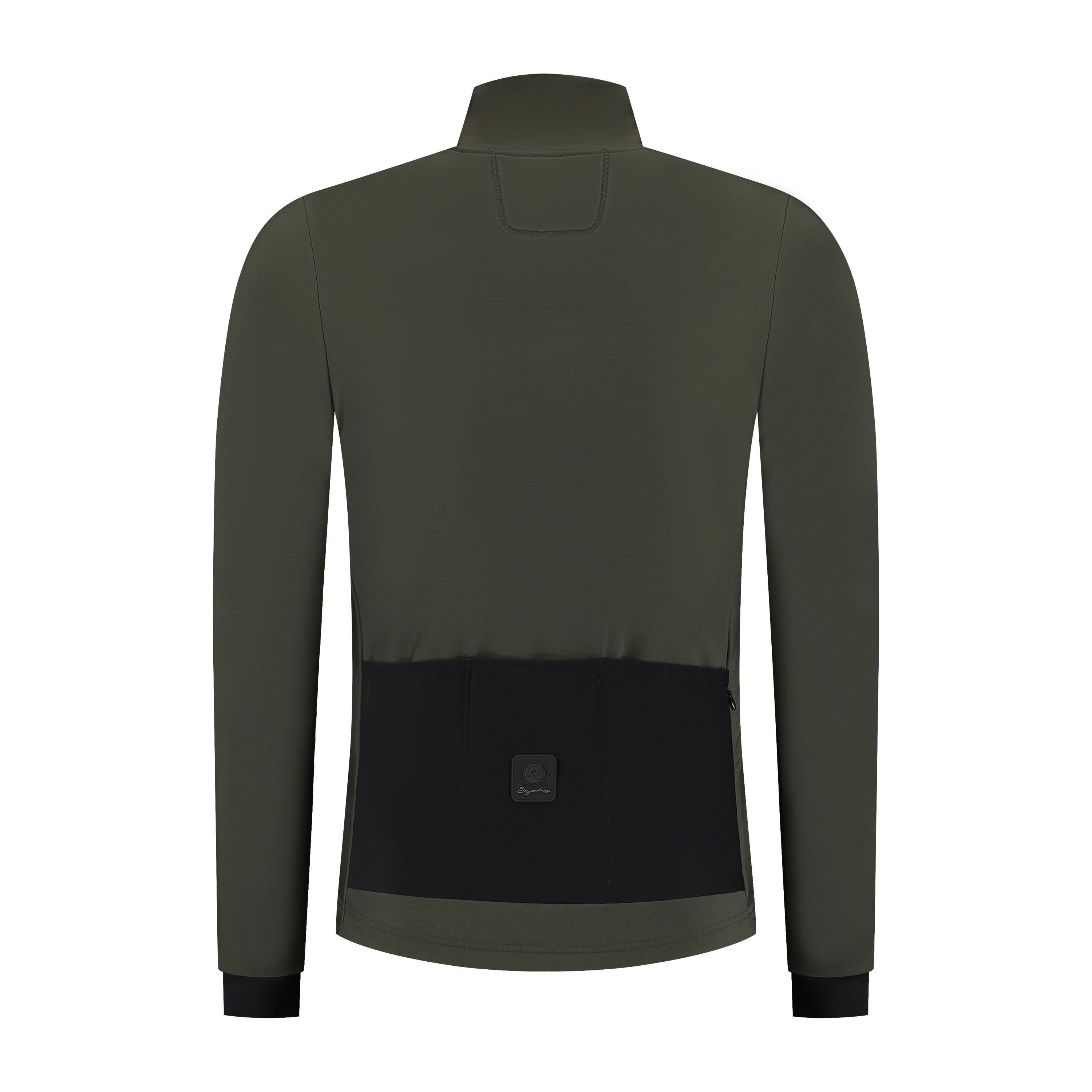 Signature Fietsshirt Lange Mouw Heren - Legergroen