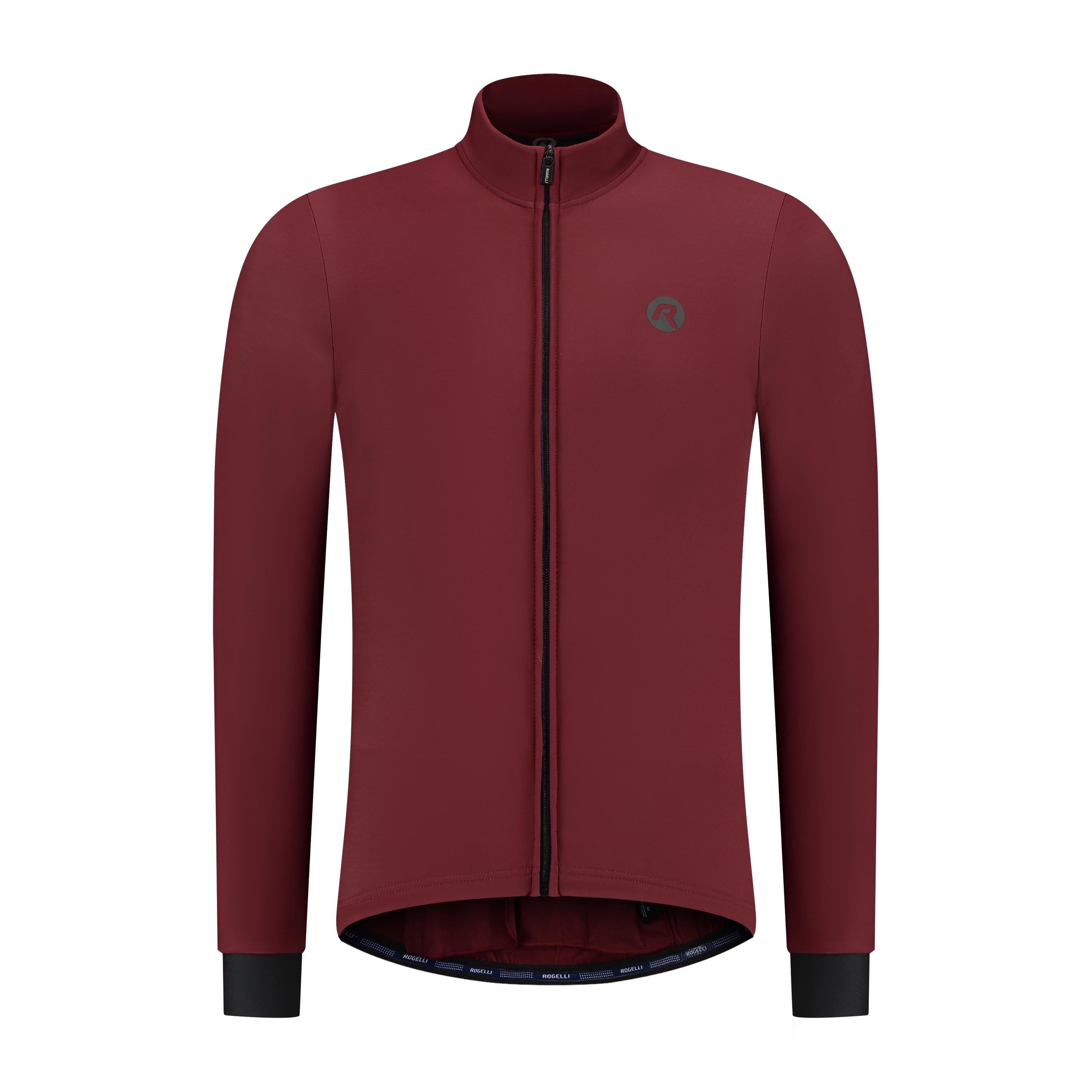 Signature Fietsshirt Lange Mouw Heren - Bordeaux