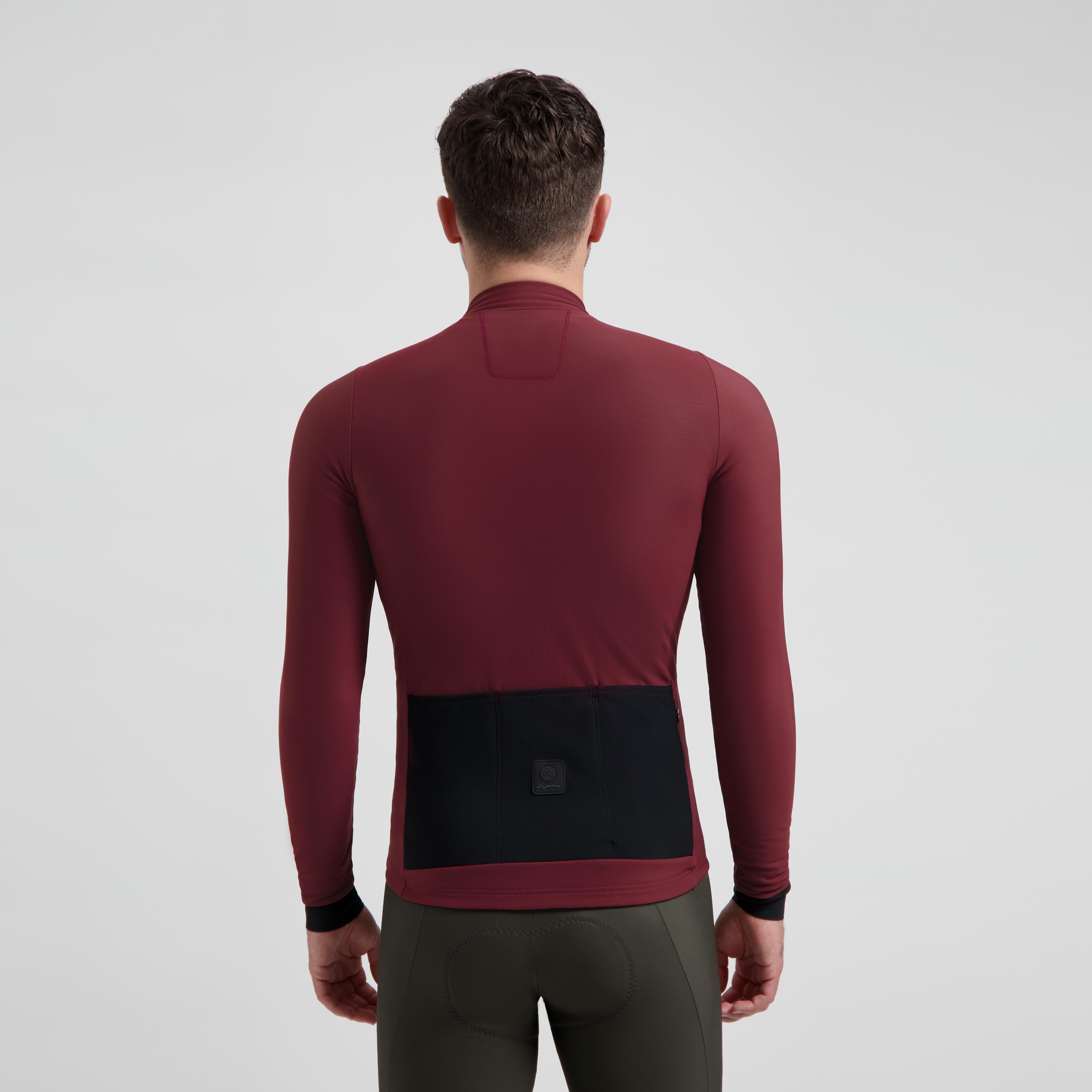 Signature Fietsshirt Lange Mouw Heren - Bordeaux