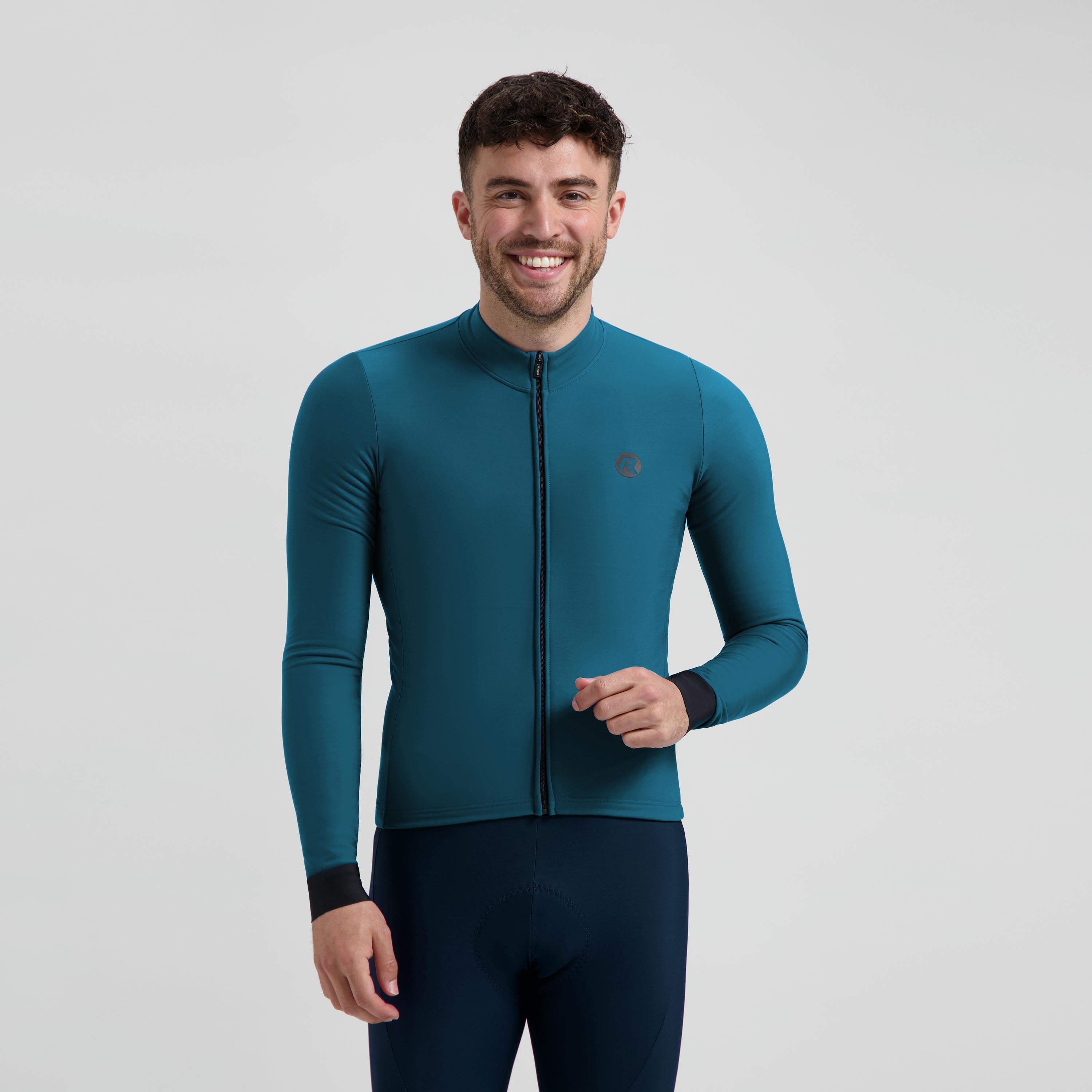 Signature Fietsshirt Lange Mouw Heren - Blauw