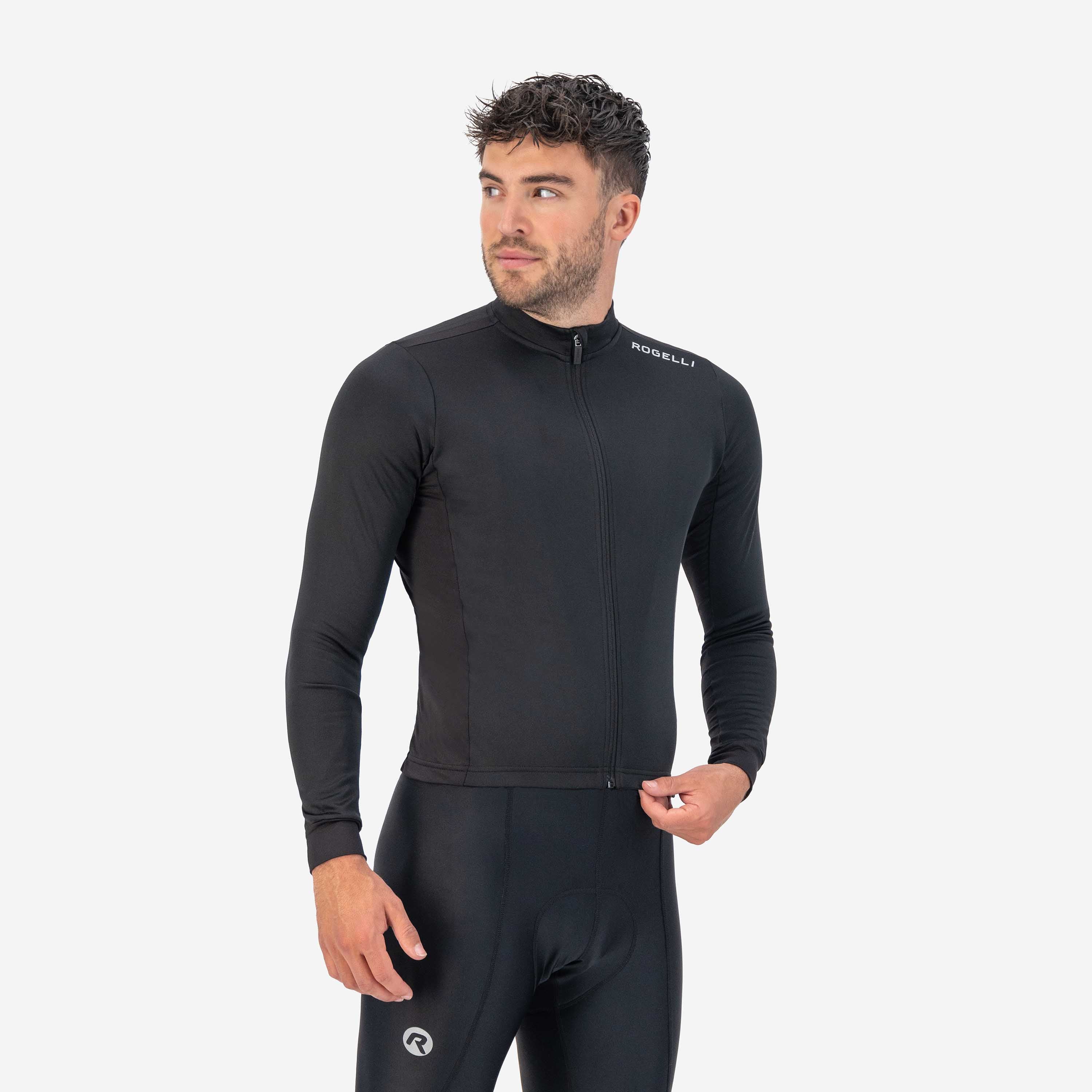 Core Fietsshirt Lange Mouw Heren - Zwart