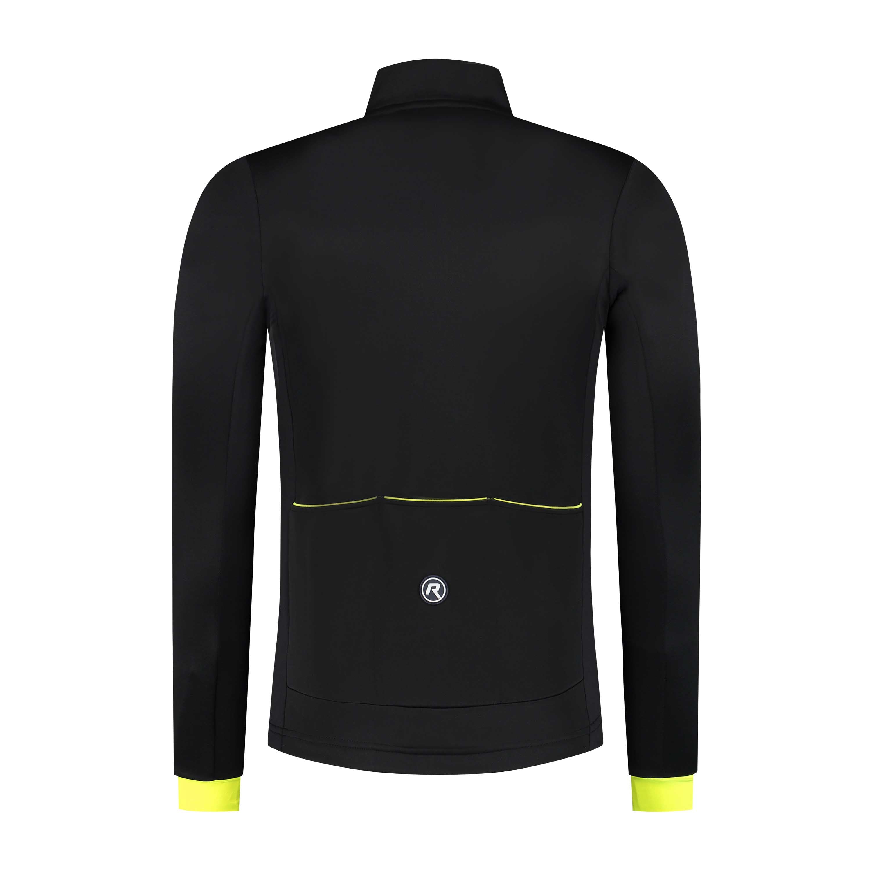 Core Fietsshirt Lange Mouw Heren - Zwart/Neon Geel