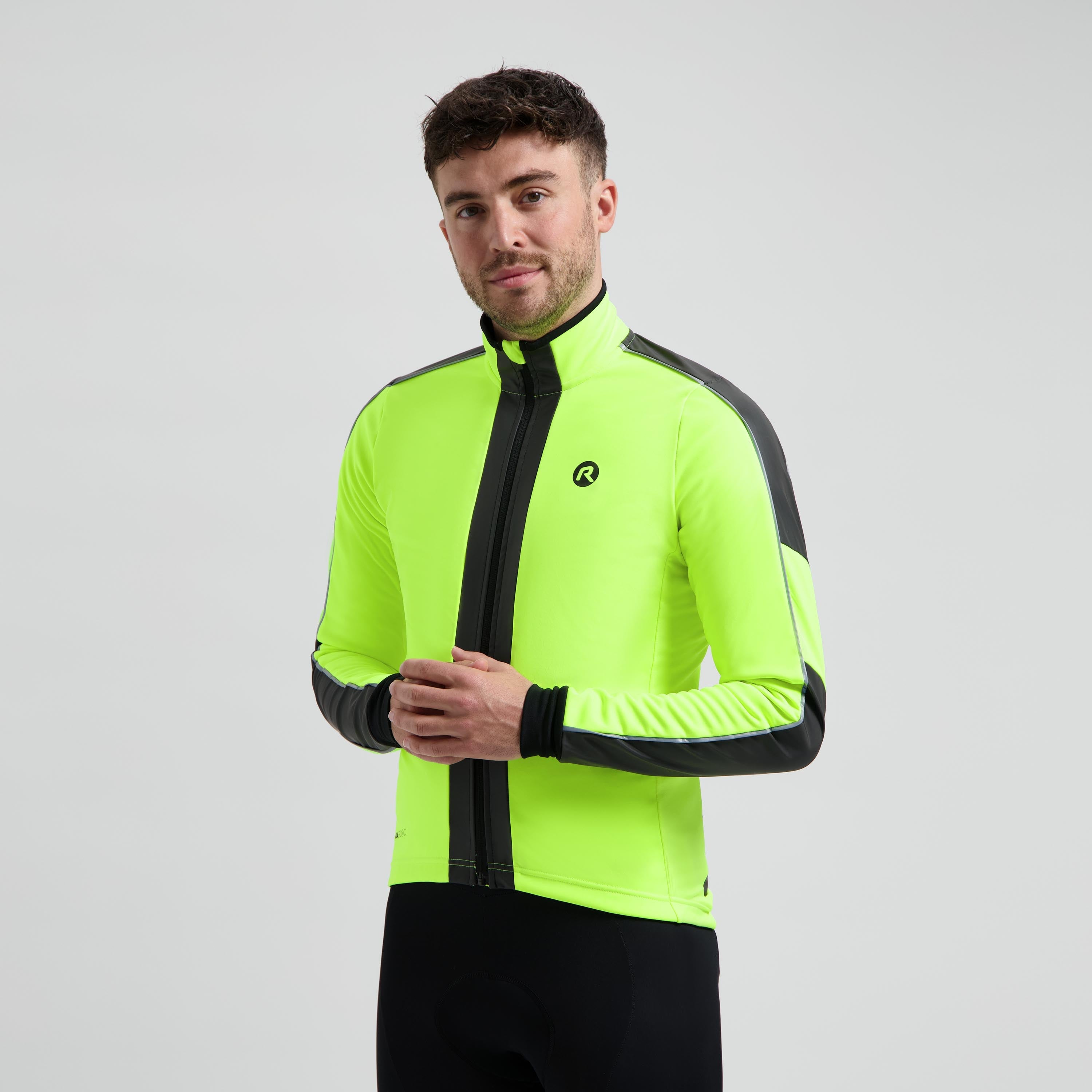 Essential Hi vis winter fietsjack Männer - Neon Geel