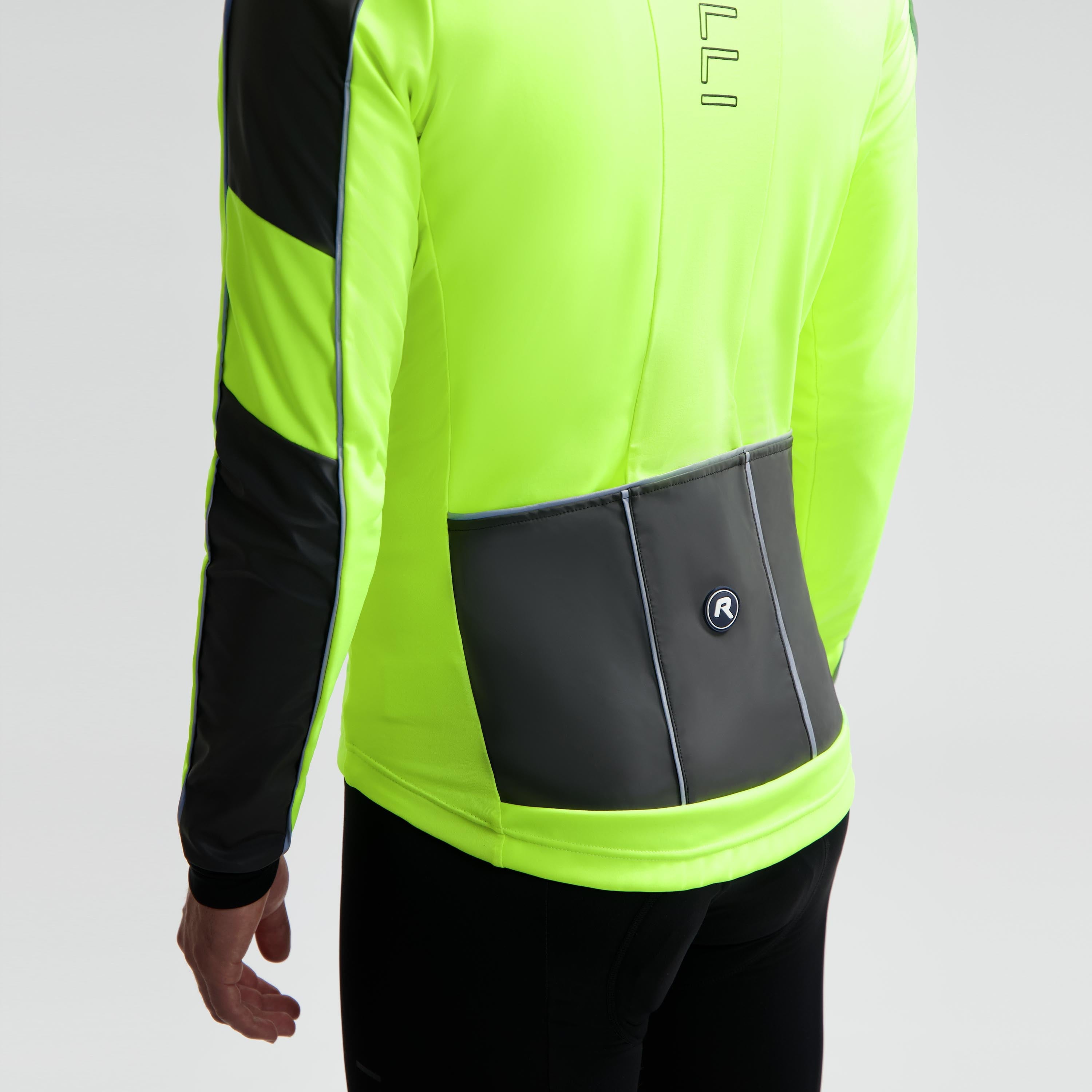 Essential HI VIS Winter Fietsjack Heren - Neon Geel