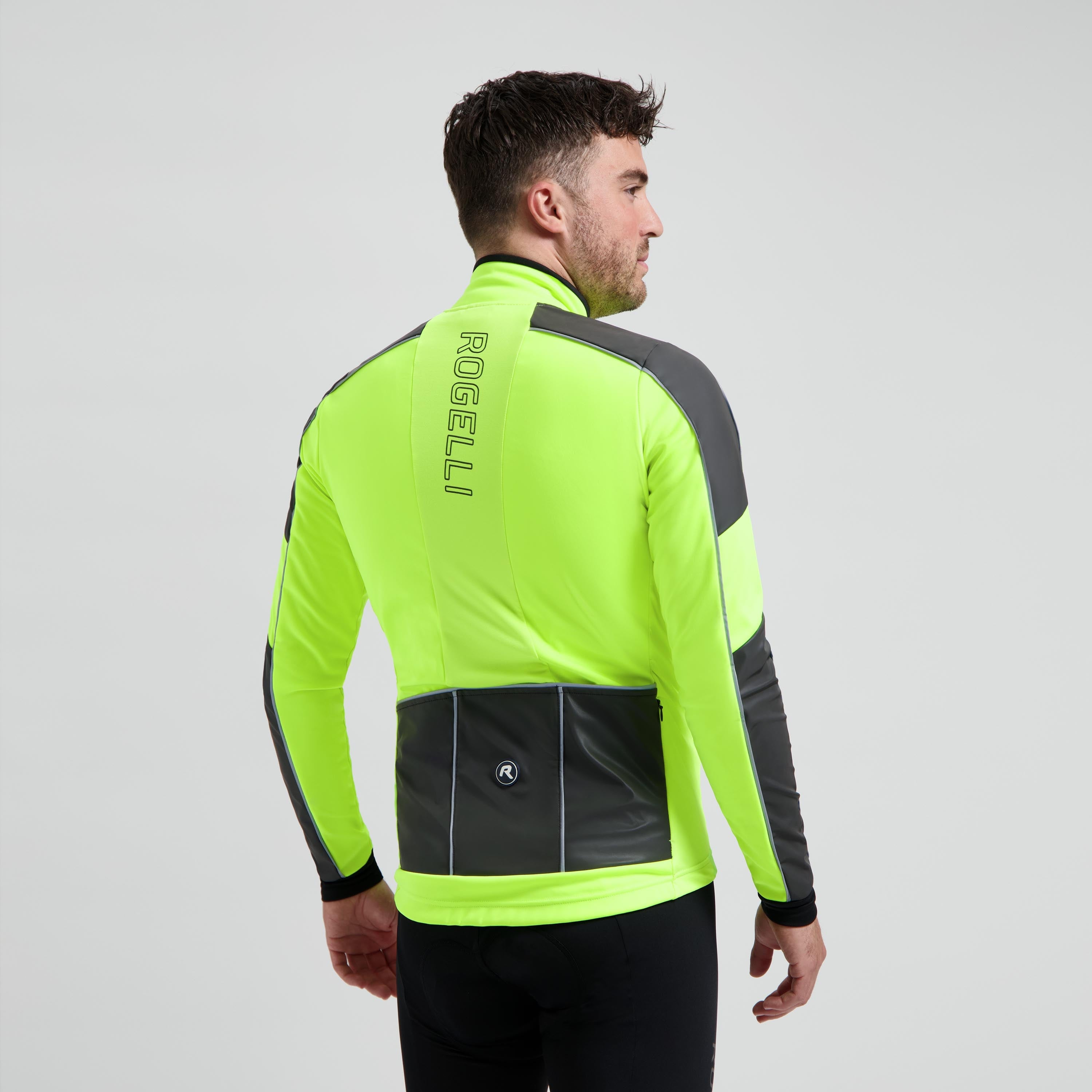 Essential HI VIS Winter Fietsjack Heren - Neon Geel