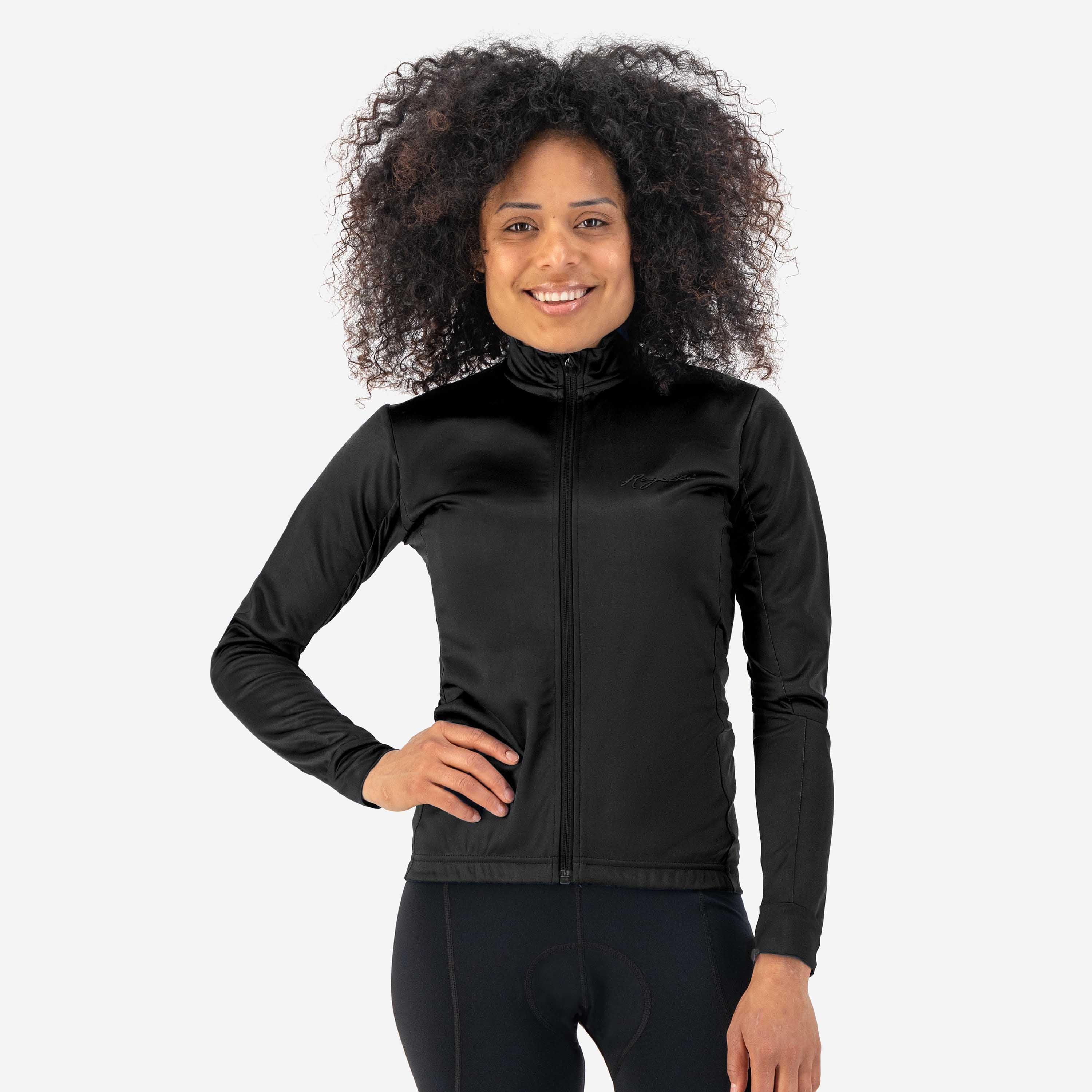 Core Fietsshirt Lange Mouw Dames - Zwart
