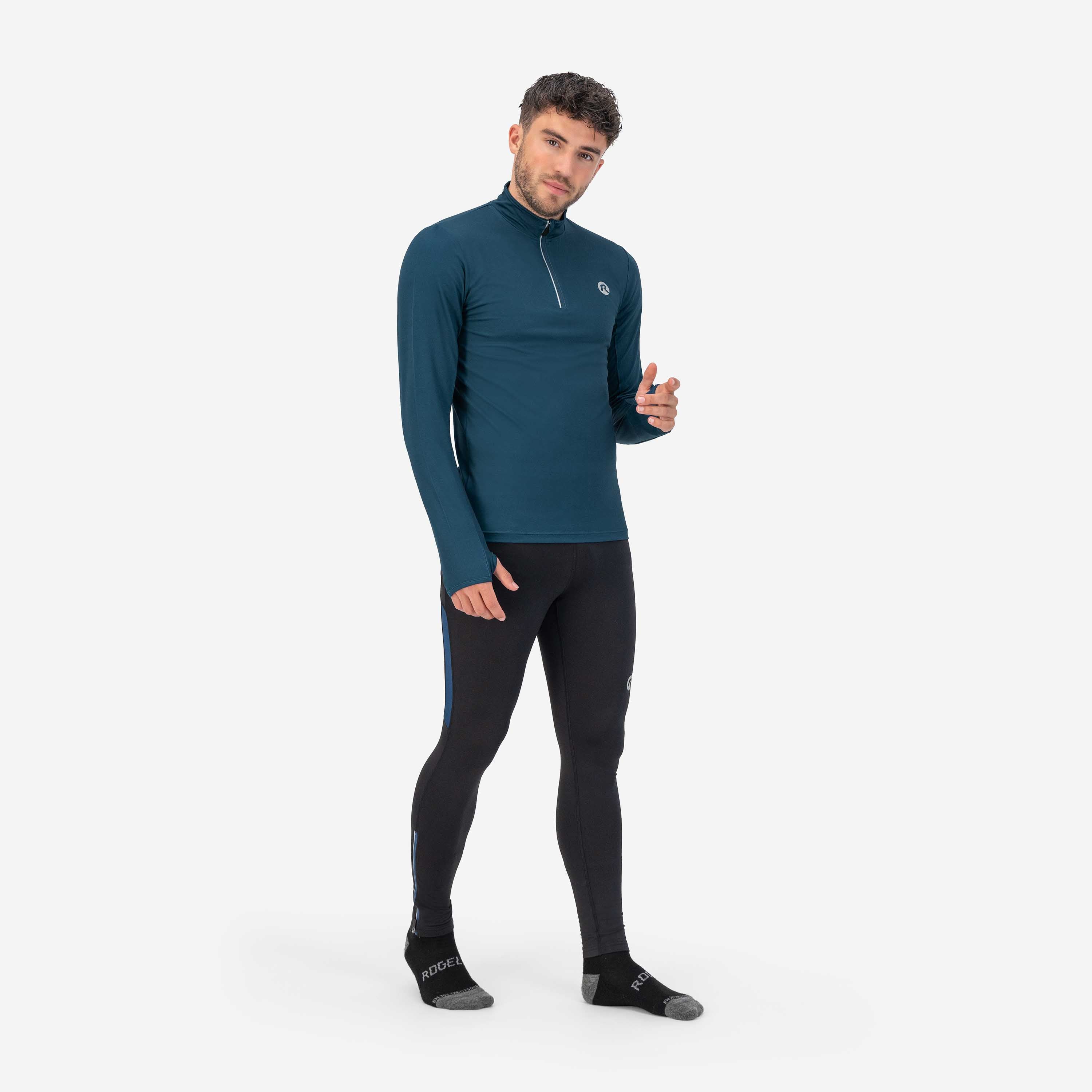 Core Hardlooptop Lange Mouw 1/2 Zip Heren - Donkerblauw