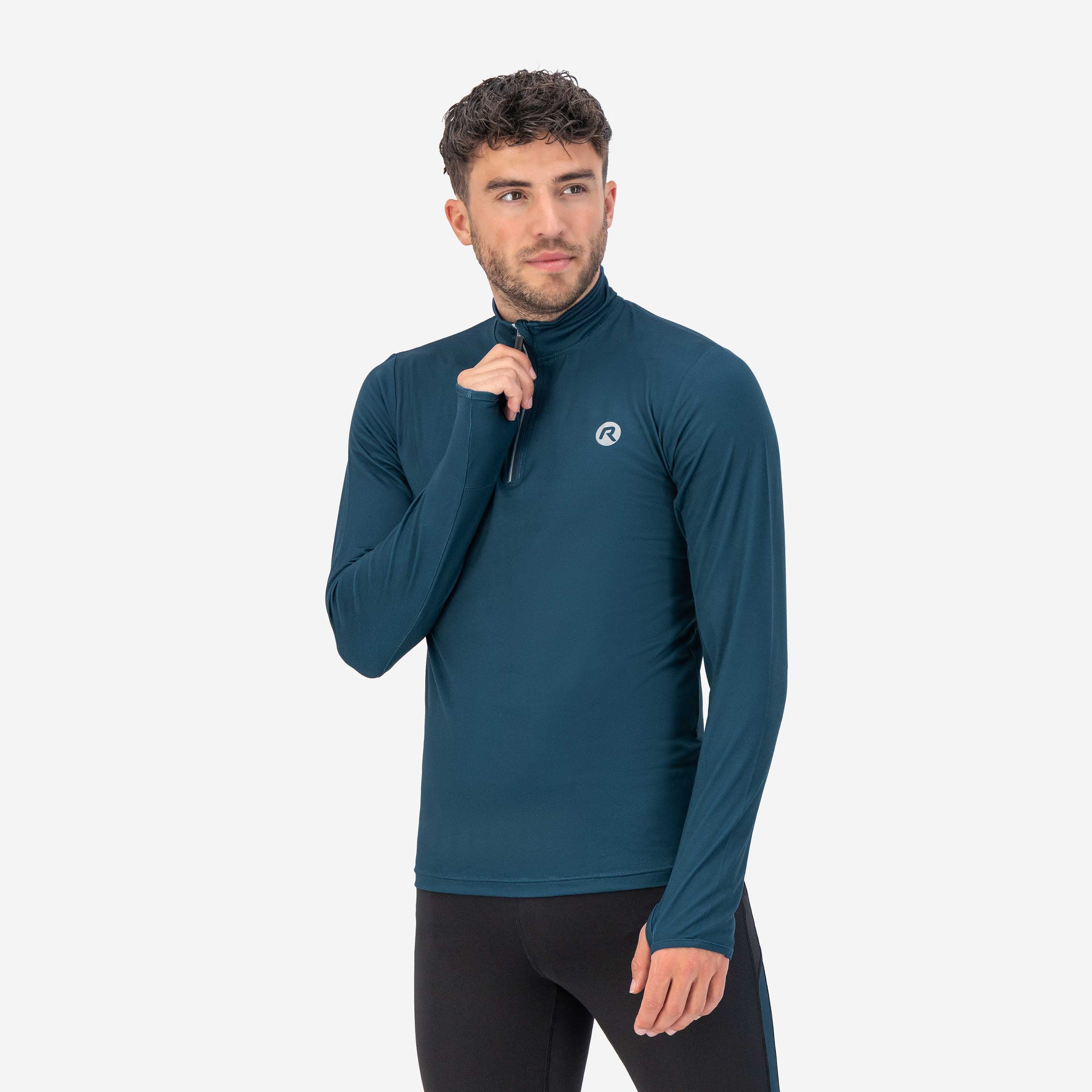 Core Hardlooptop Lange Mouw 1/2 Zip Heren - Donkerblauw