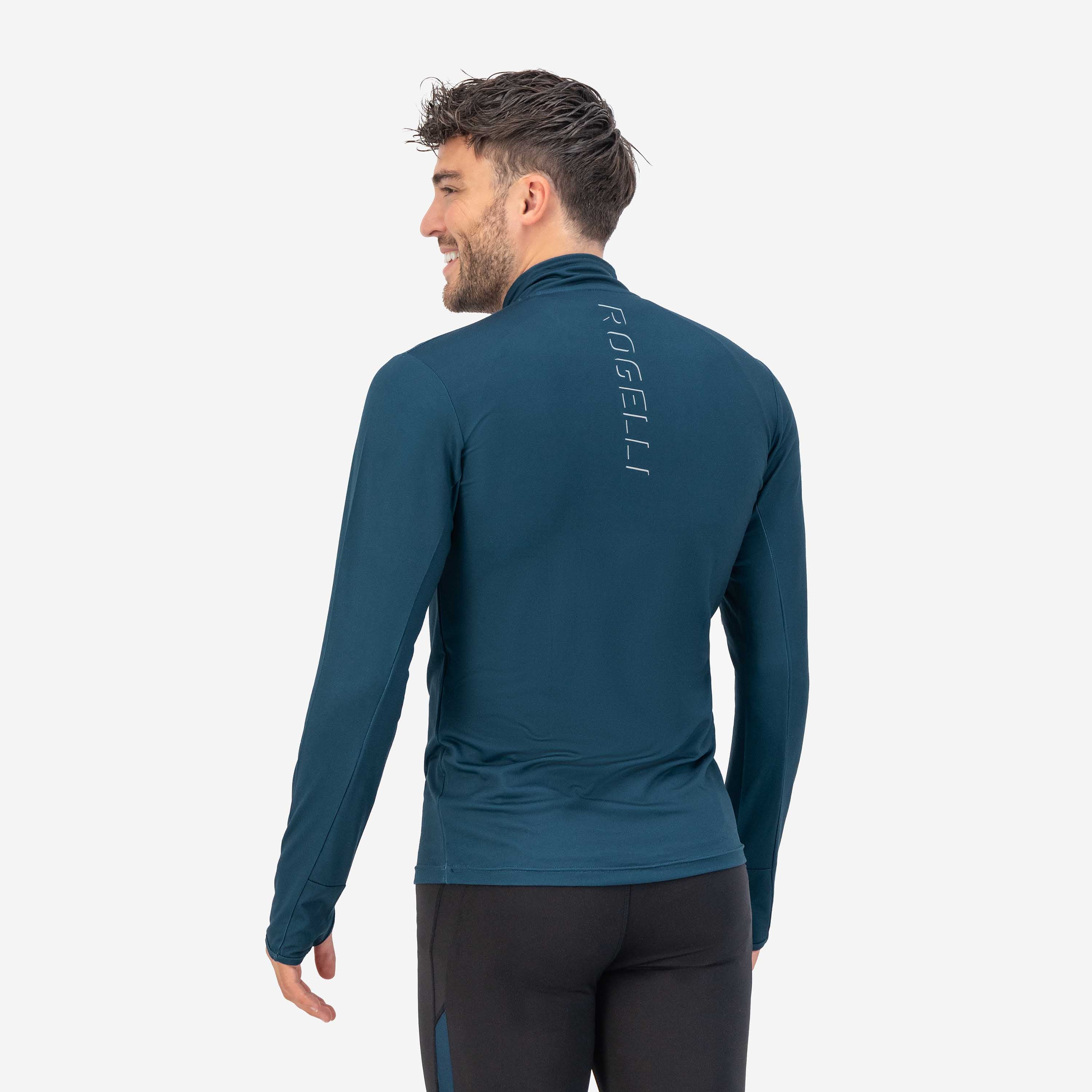 Core Hardlooptop Lange Mouw 1/2 Zip Heren - Donkerblauw
