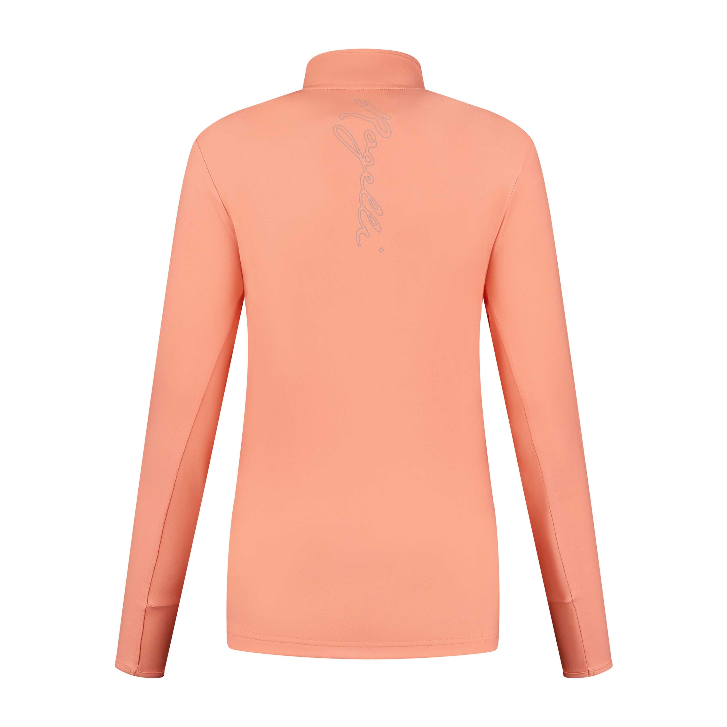 Core Hardlooptop Lange Mouw 1/2 Zip Dames - Koraal