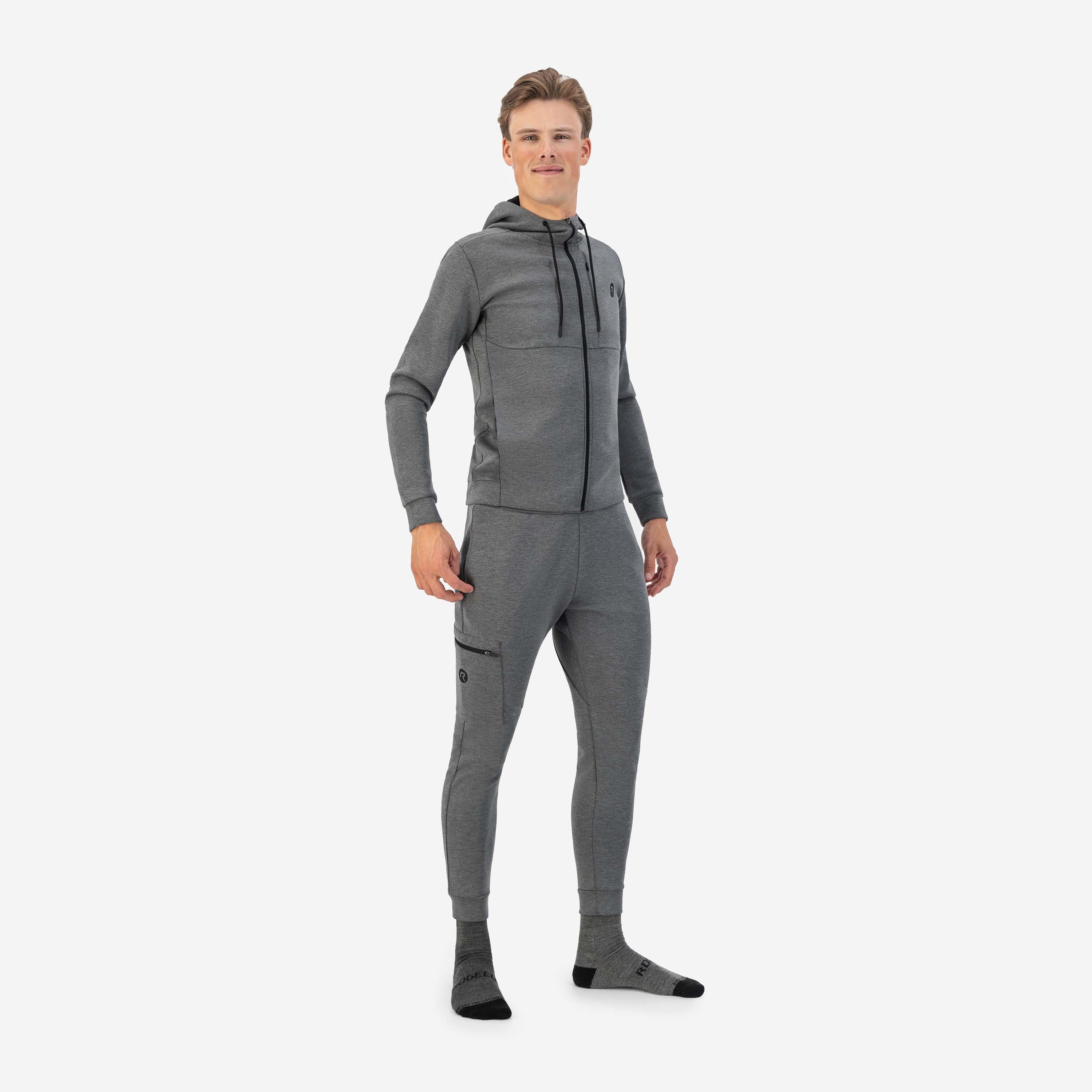 Training II Vest met Capuchon Heren - Grijs