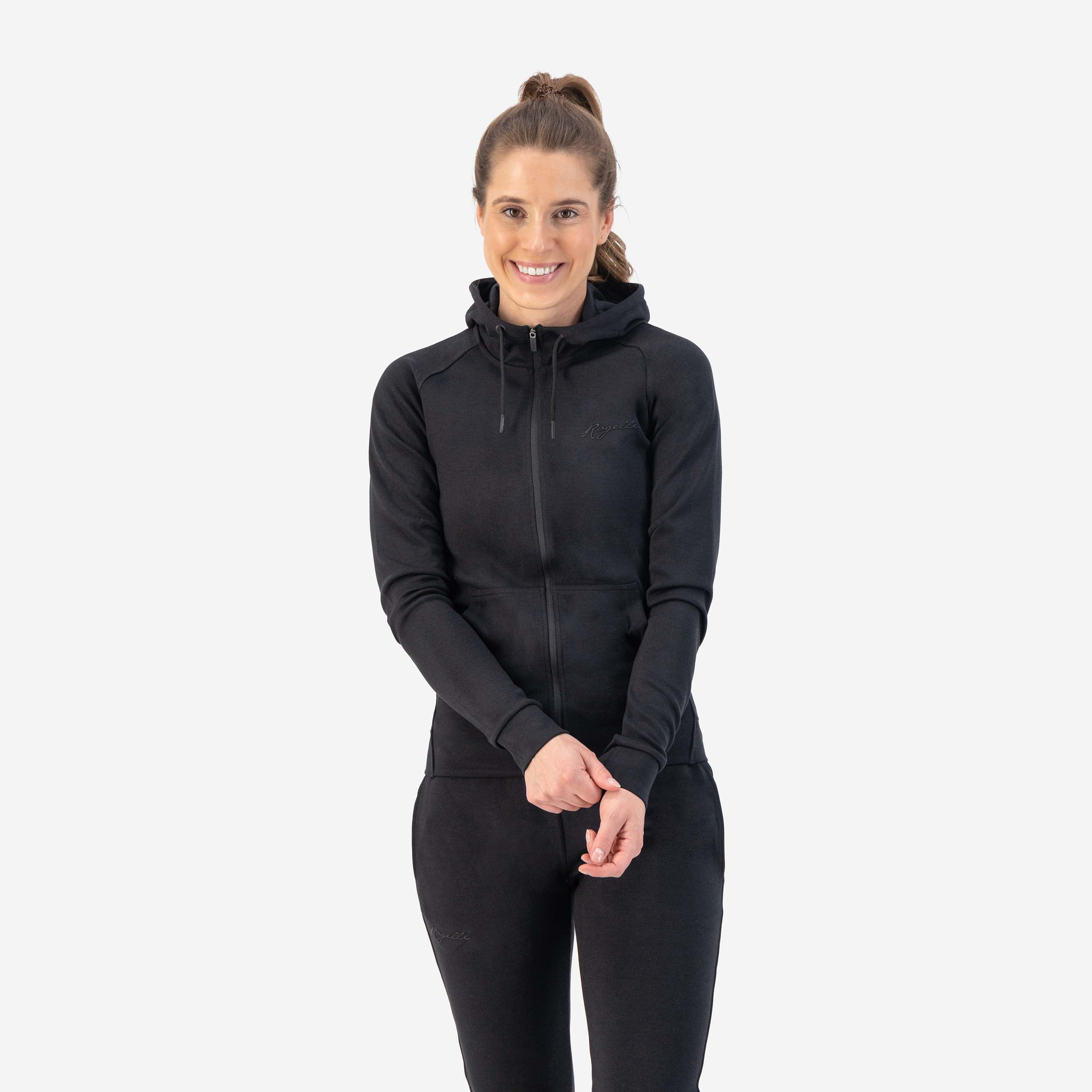 Training II Vest met Capuchon Dames - Zwart