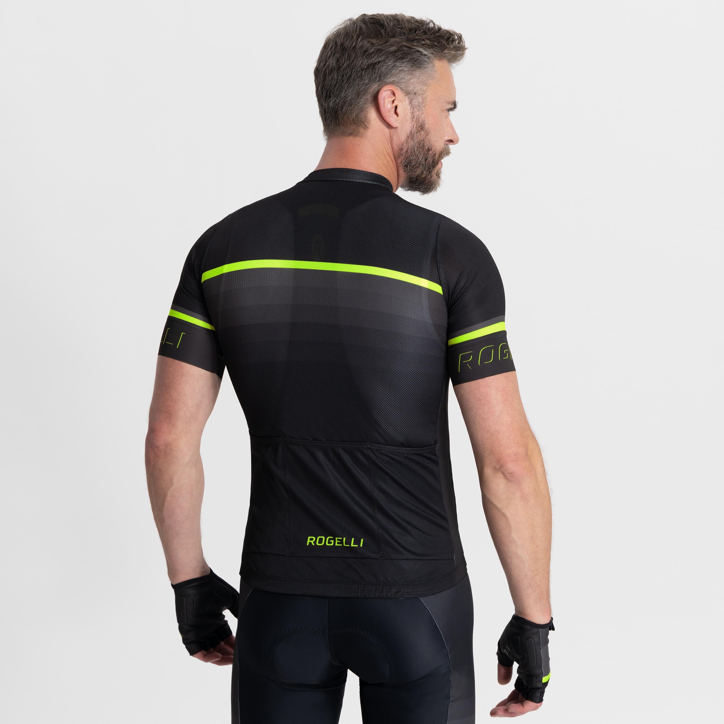 Hero II Fietsshirt Heren - Zwart/Grijs/Neon Geel
