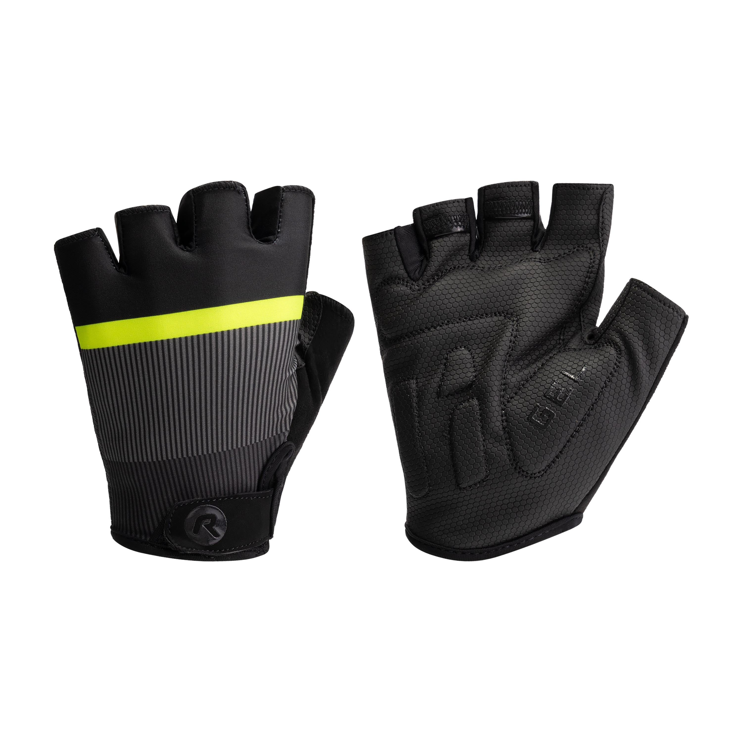 Hero II bicycle gloves Men - black/gray/neon yellow