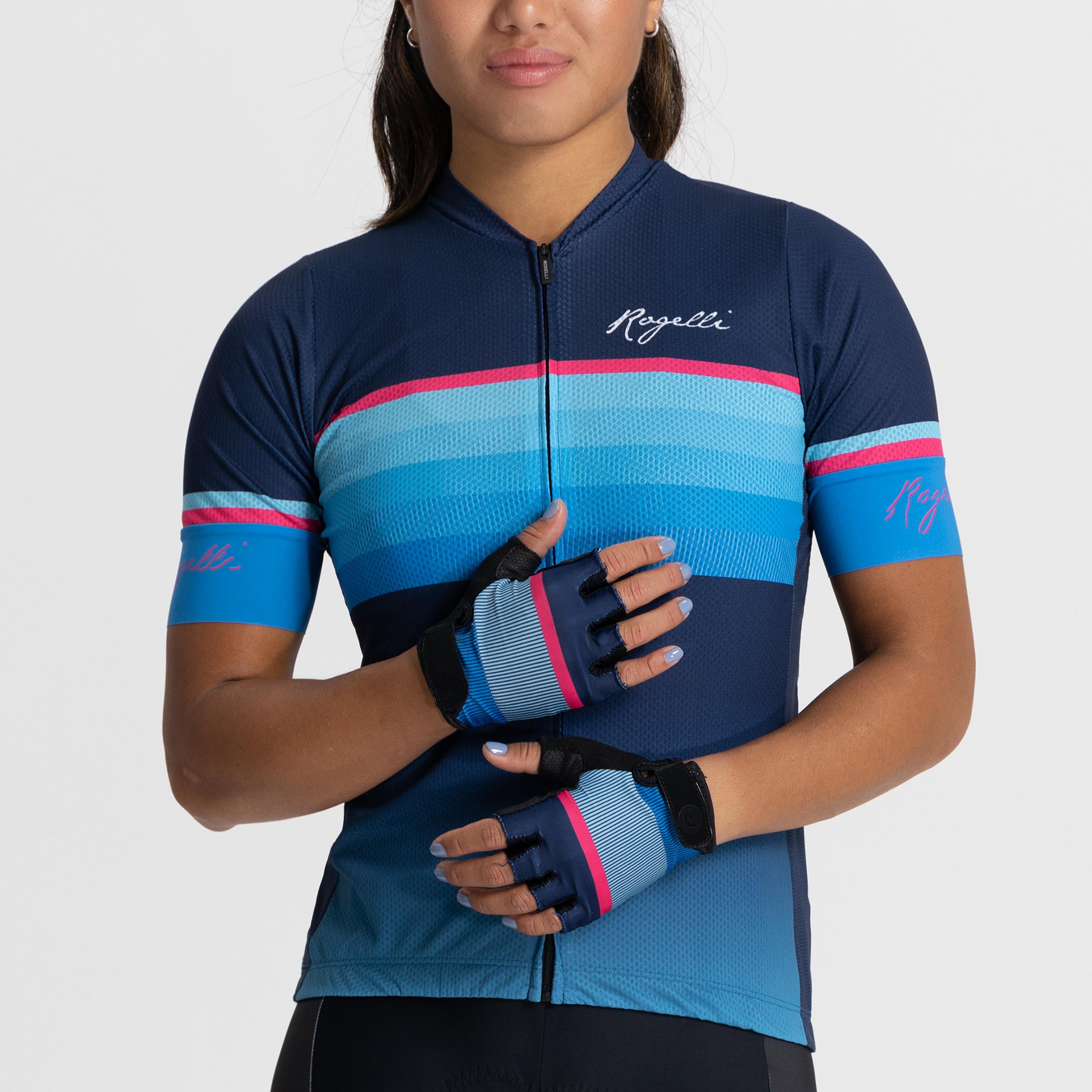 Impress II Cycling gloves Ladies - Blue/Black/Pink