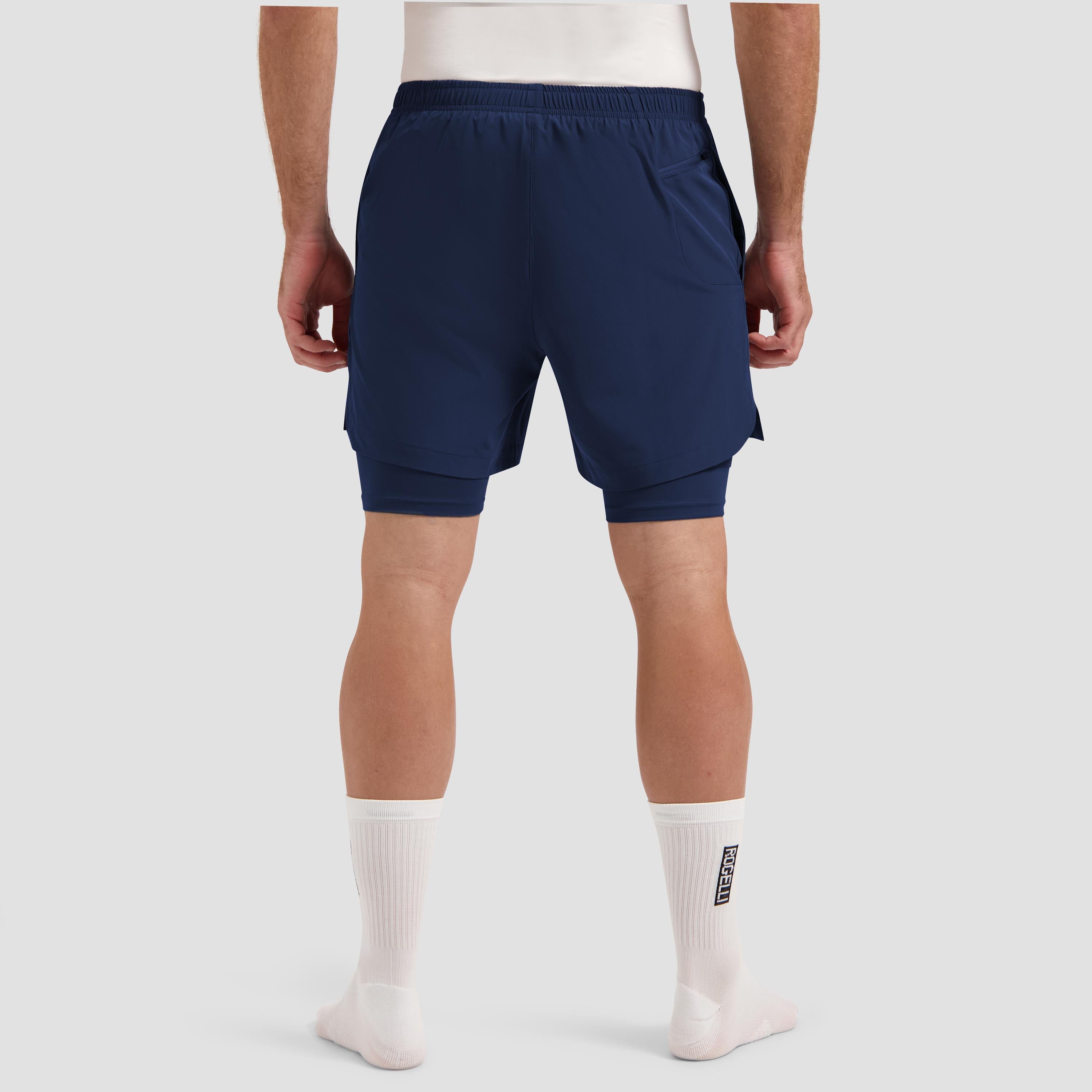 Essential 2-in-1 Hardloopshort Heren - blauw