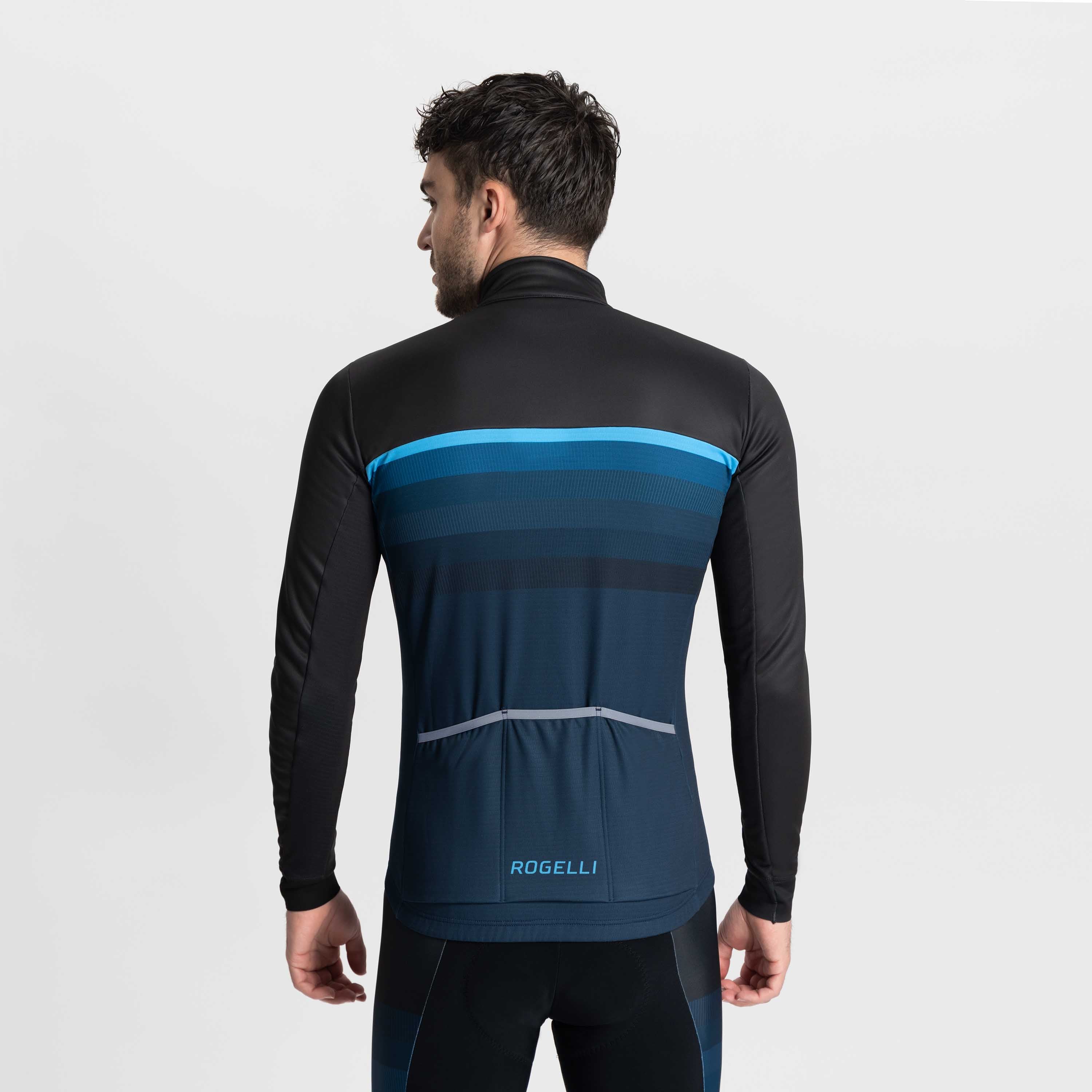 Hero II Winter Fietsjack Heren - Zwart/Blauw