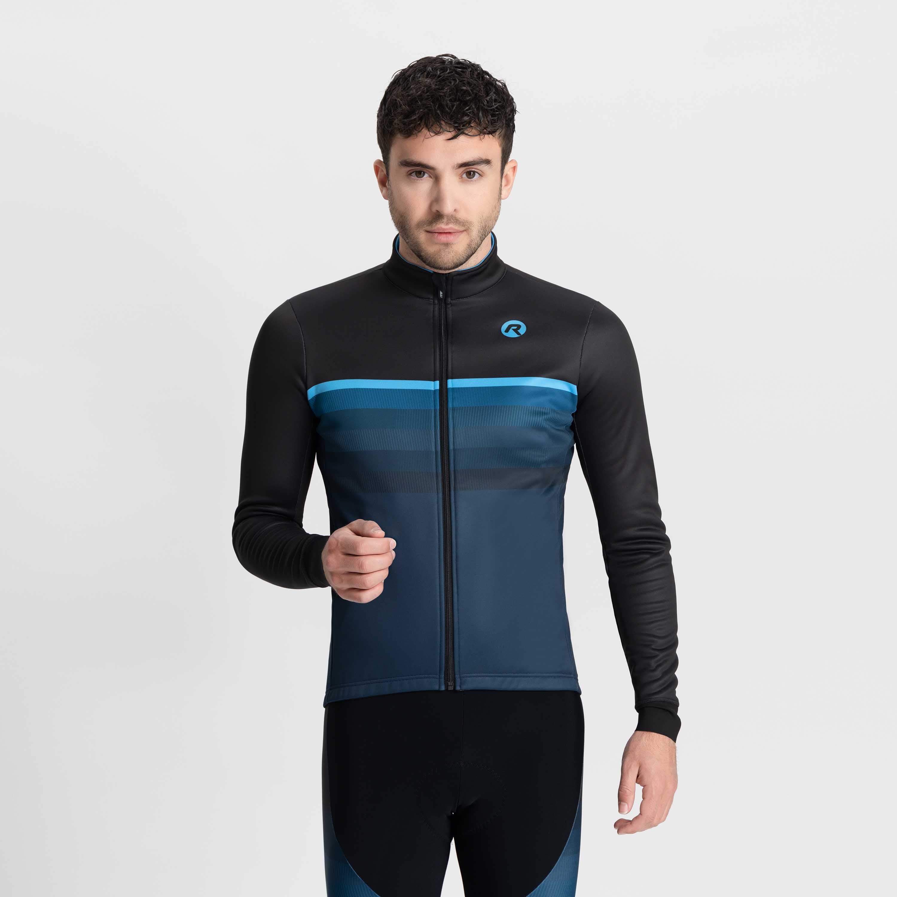 Hero II Winter Fahrradjacke Männer - Schwarz/Blau